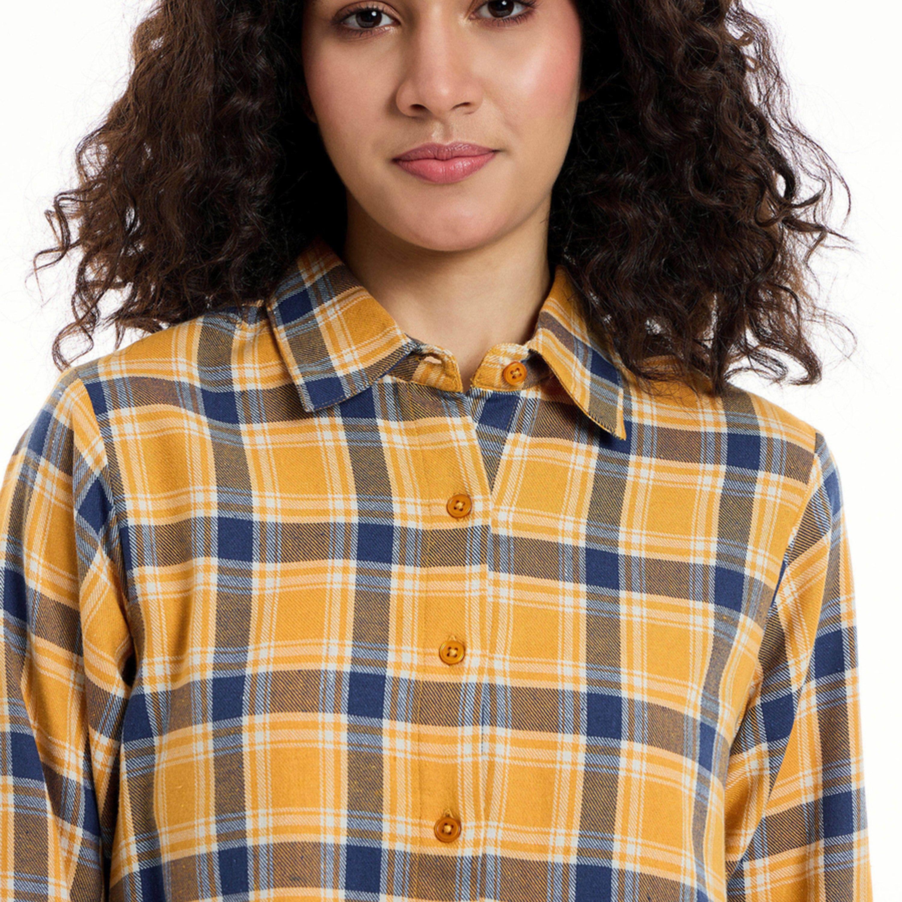 ساسافراس × ستايلي - قميص طويل من القطن مربعات-women-clothing-nightwear-nighties-image-4