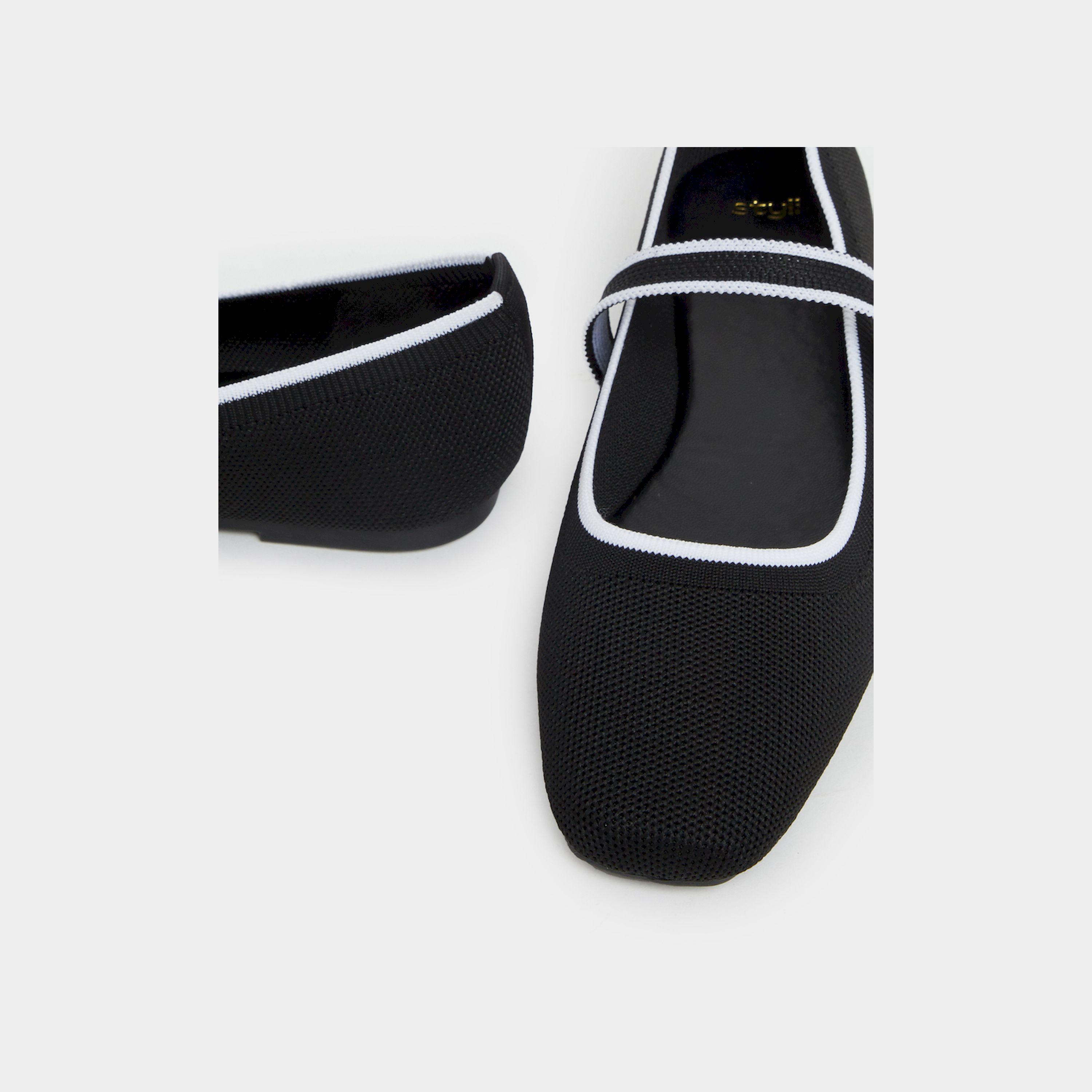 Styli Square Toe Slip-On Flat Ballerinas Shoes-women-shoes-loafersandmoccasins-image-4