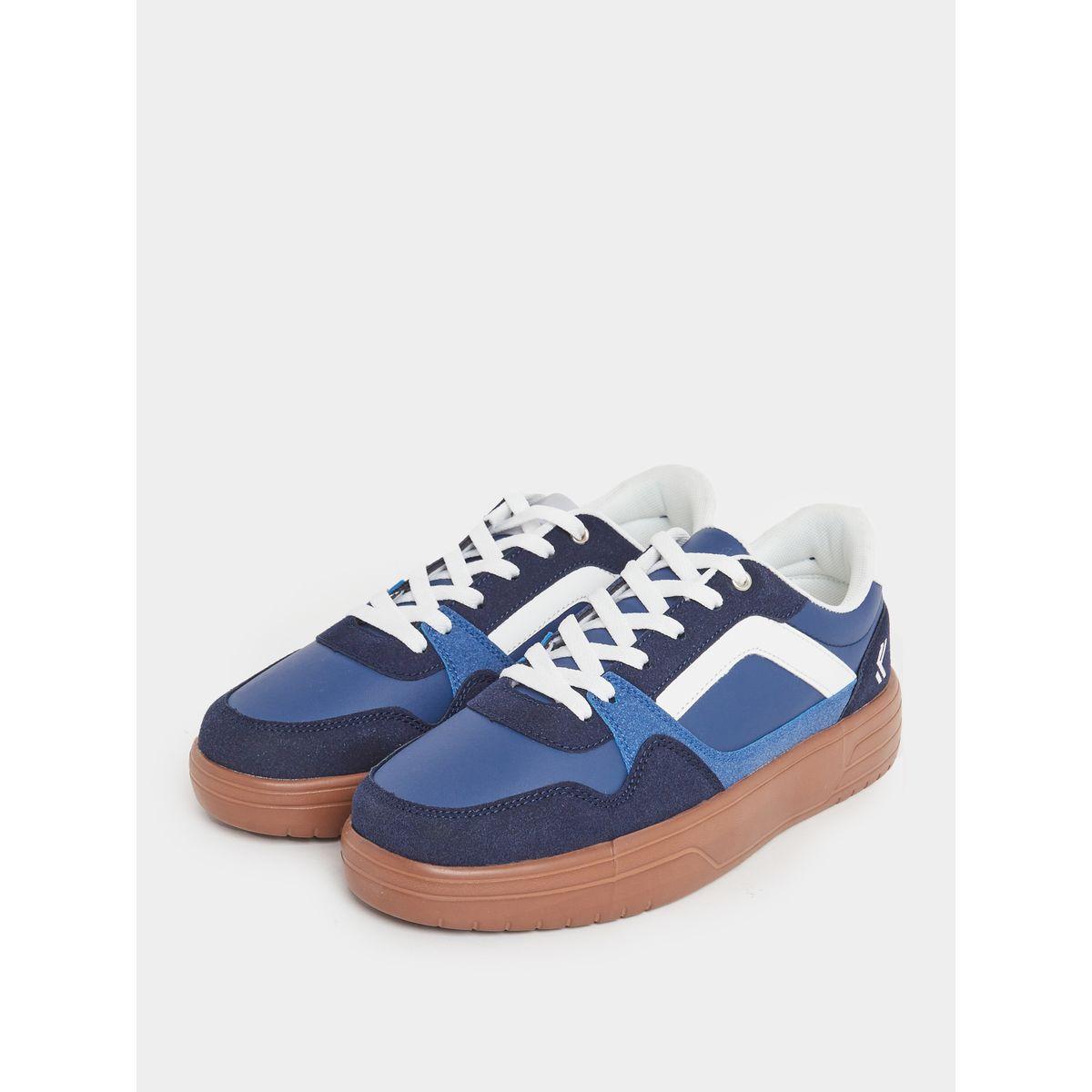 حذاء سنيكرز بنمط كتل الالوان مع رباط-men-shoes-sneakers-image-2