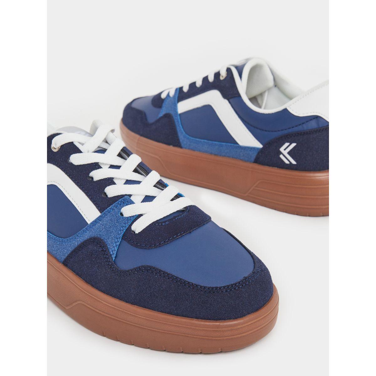 حذاء سنيكرز بنمط كتل الالوان مع رباط-men-shoes-sneakers-image-3