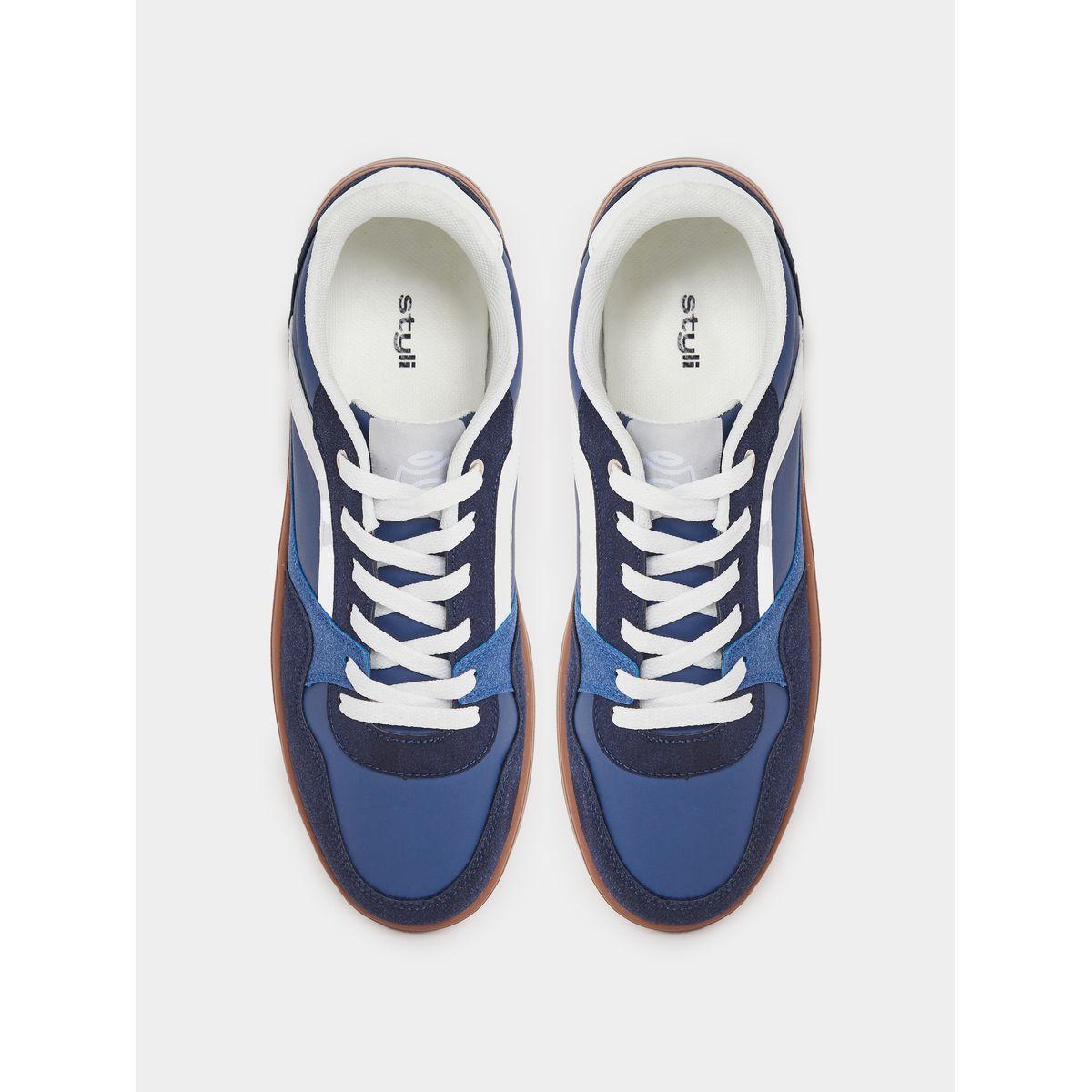 حذاء سنيكرز بنمط كتل الالوان مع رباط-men-shoes-sneakers-image-5