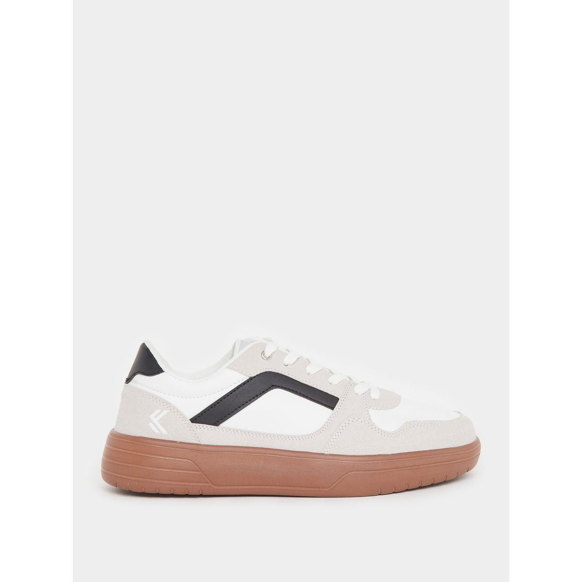حذاء سنيكرز بنمط كتل الالوان مع رباط-men-shoes-sneakers-image-1