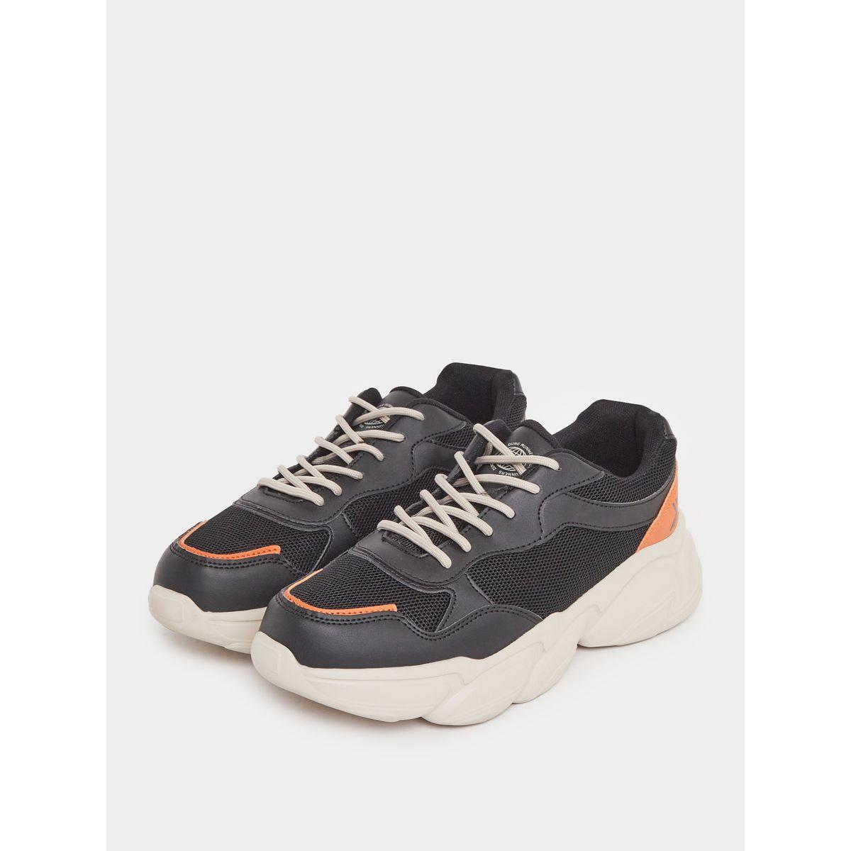 Styli Color Block Chunky Sole Lace Up Sneakers-men-shoes-sneakers-image-2