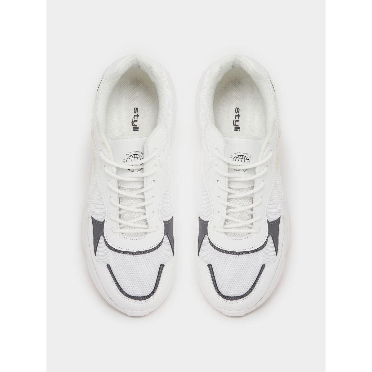 Styli Color Block Chunky Sole Lace Up Sneakers-men-shoes-sneakers-image-5