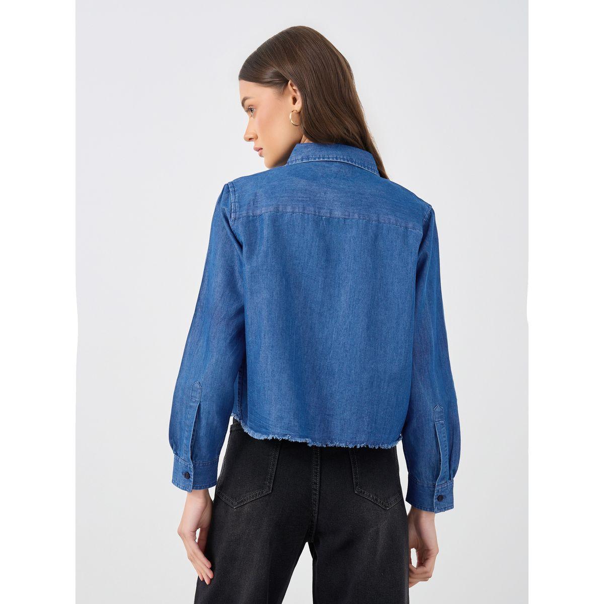 Styli Boxy Fit Buttoned Denim Shirt-women-clothing-shirtsandblouses-shirts-image-5