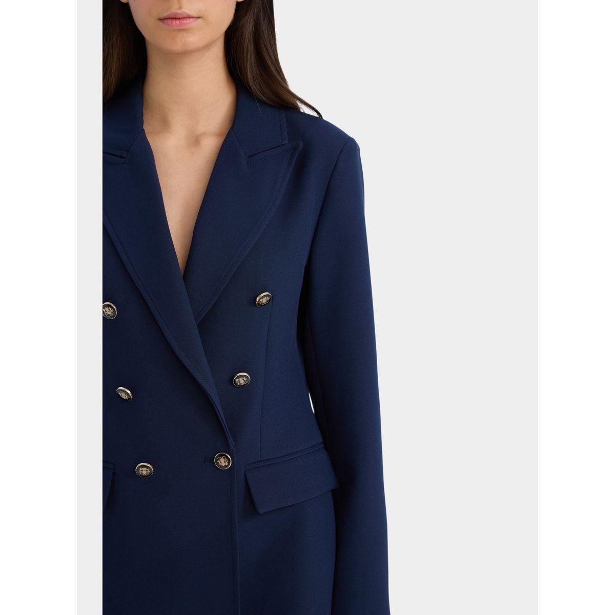 بليزر بصفين أزرار وجيوب مع ياقة بشق-women-clothing-coatsandjackets-blazers-image-4