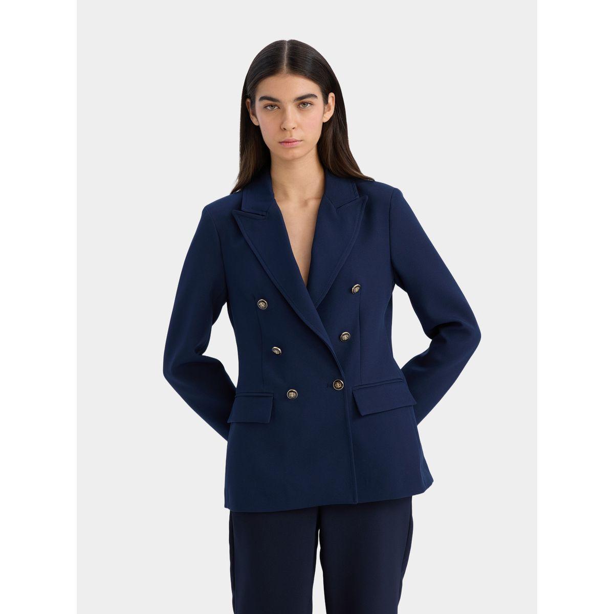 بليزر بصفين أزرار وجيوب مع ياقة بشق-women-clothing-coatsandjackets-blazers-image-6