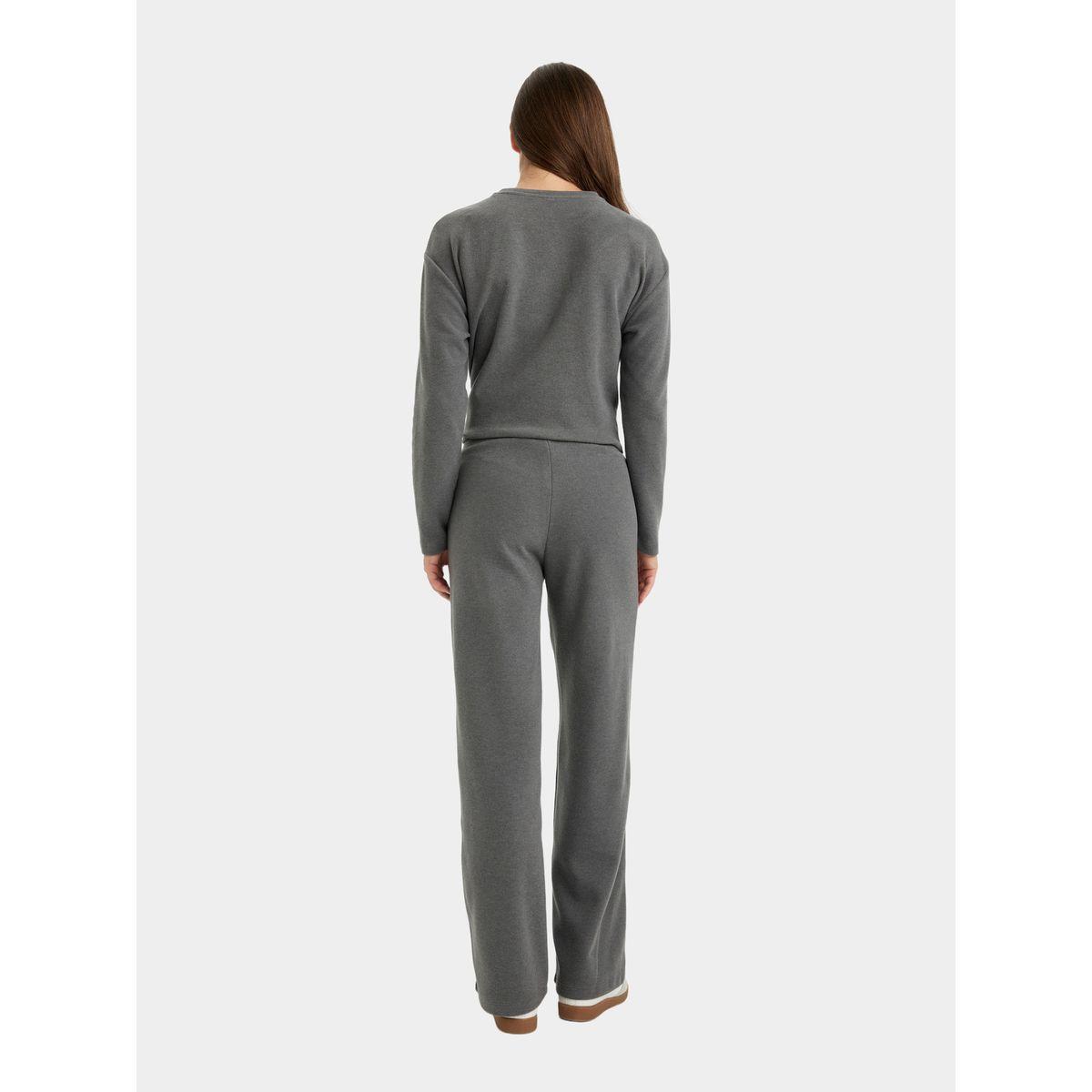 DeFacto X Styli  Wide Leg High Rise Knit Trousers-women-clothing-bottoms-trousers-image-6