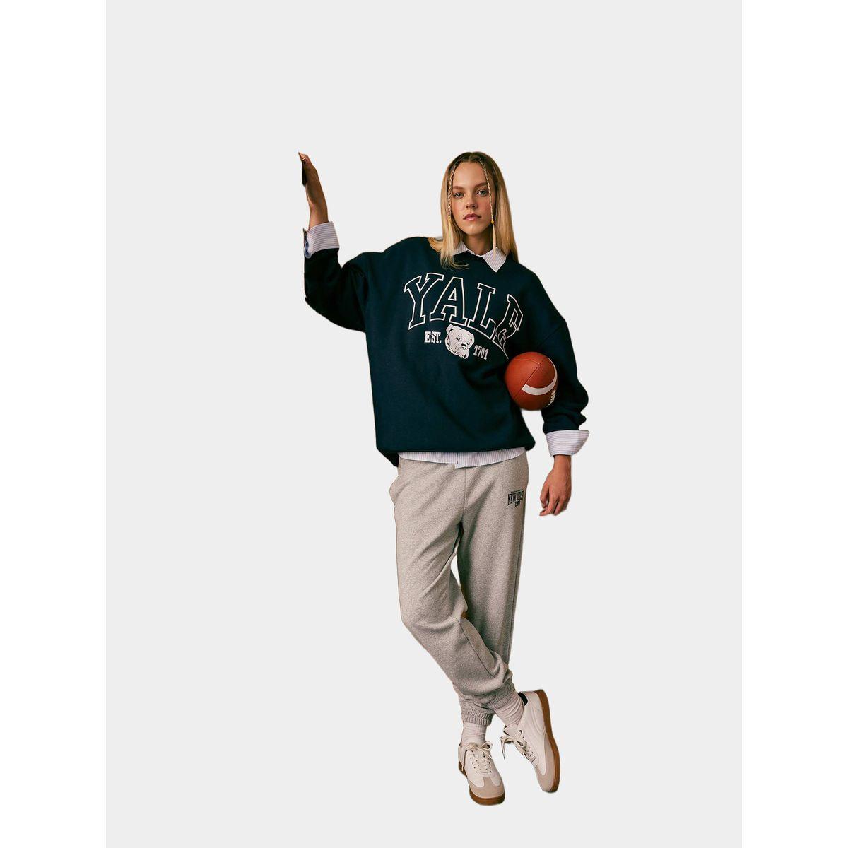 DeFacto X Styli  Slogan Print Elasticated Cuff Jogger Sweatpants-women-clothing-bottoms-joggers-image-2