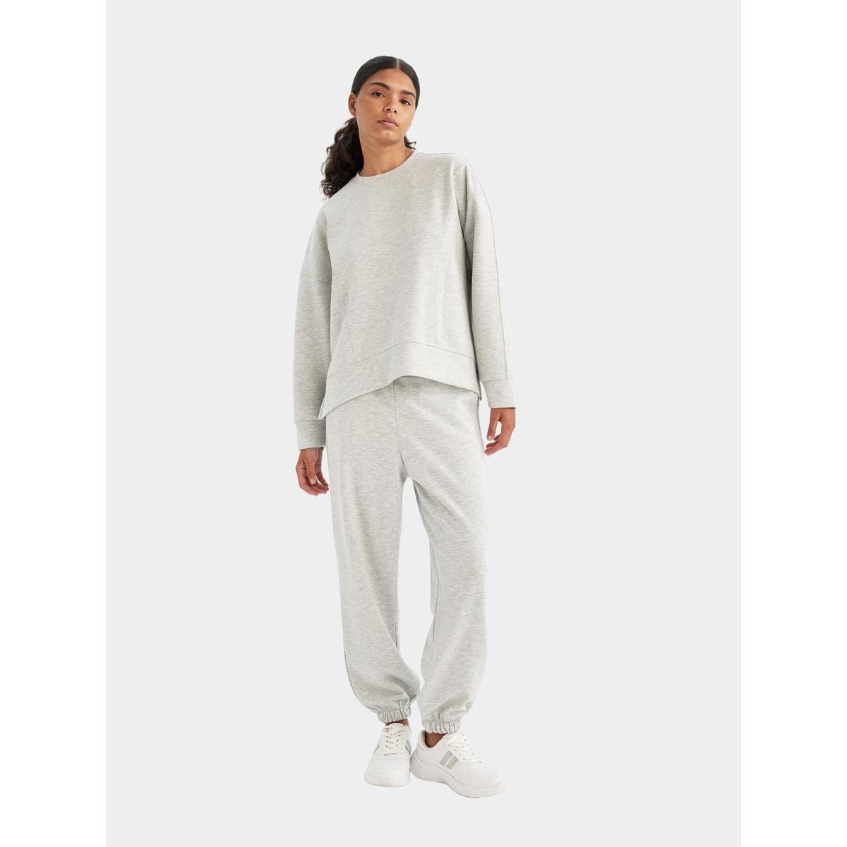 DeFacto X Styli  Oversized Scuba Elasticated Cuff Joggers-women-clothing-bottoms-joggers-image-4