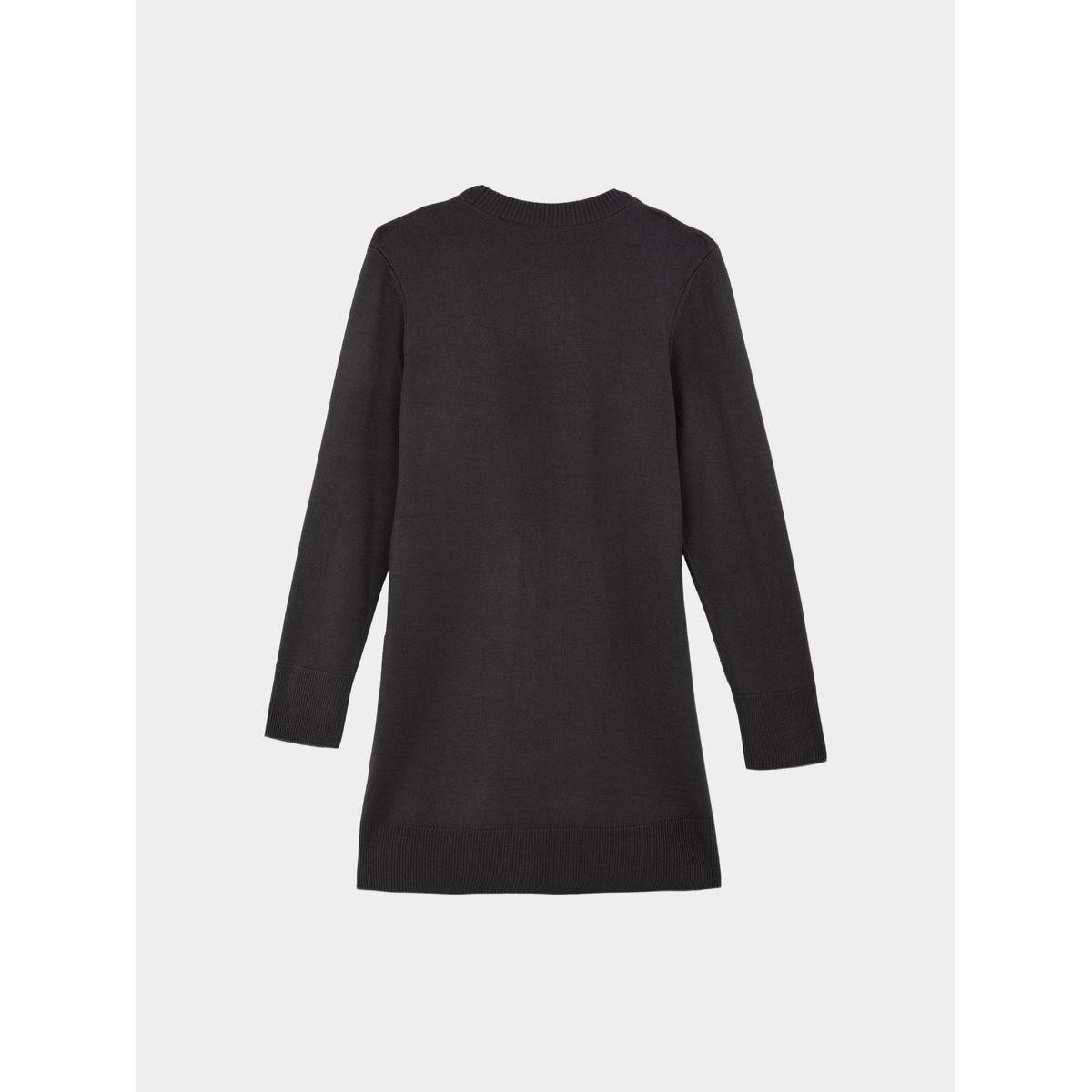 بلوزة تونيك طويلة بقصة عادية وياقة دائرية مع شق جانبي ديفاكتو × ستايلي-women-clothing-shirtsandblouses-blouses-image-6