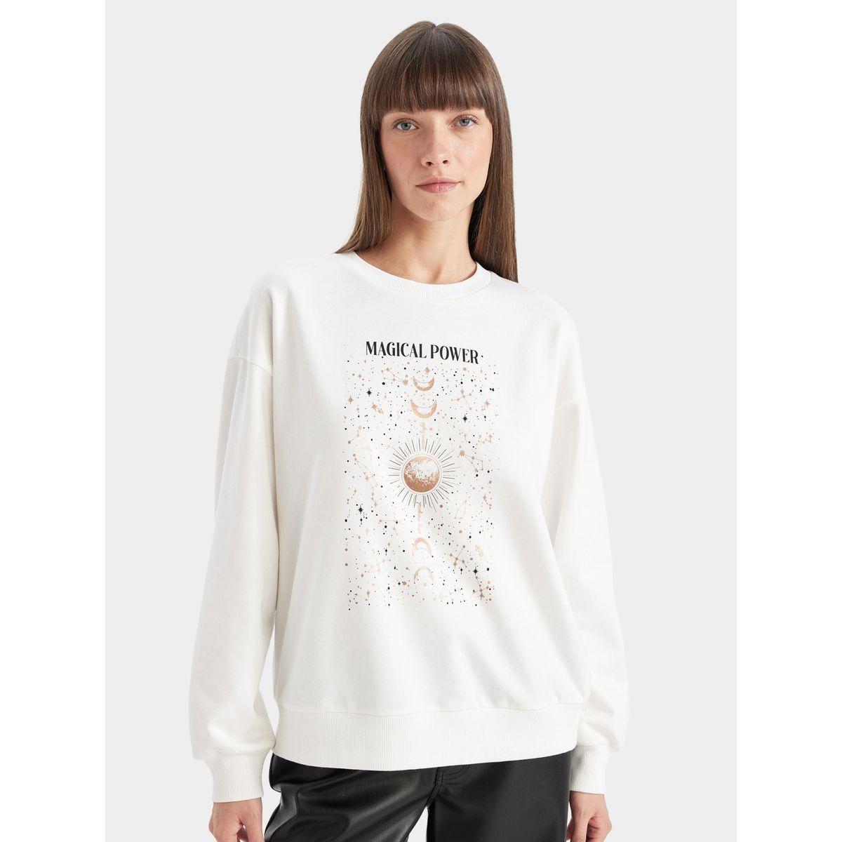 DeFacto Graphic Print Crew Neck Relaxed Fit Sweatshirt-women-winterwear-hoodiesandsweatshirts-hoodies-image-1