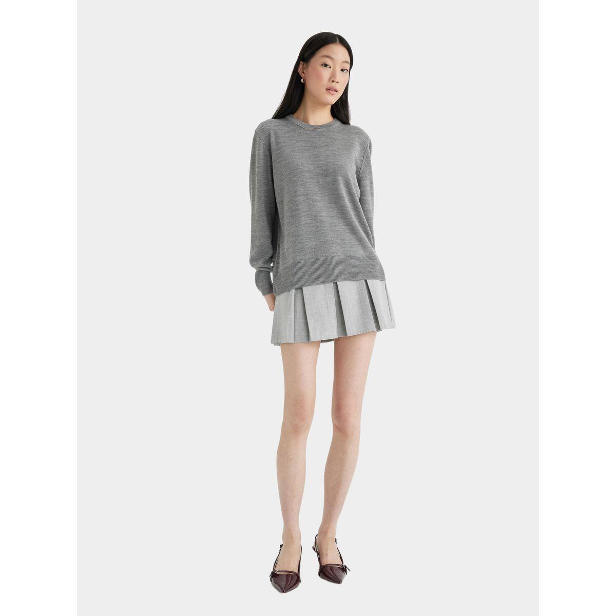 DeFacto X Styli  Plain Crew Neck Regular Fit Knit Sweater-women-winterwear-cardigansandjumpers-cardigans-image-6