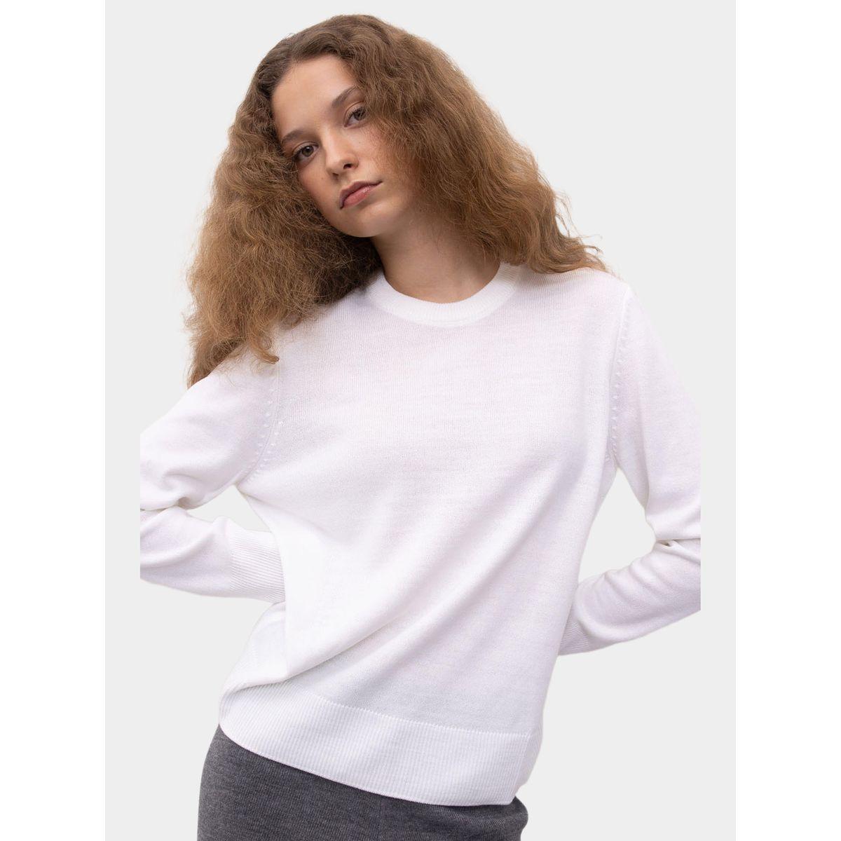 DeFacto X Styli  Plain Crew Neck Regular Fit Knit Sweater-women-winterwear-cardigansandjumpers-cardigans-image-2