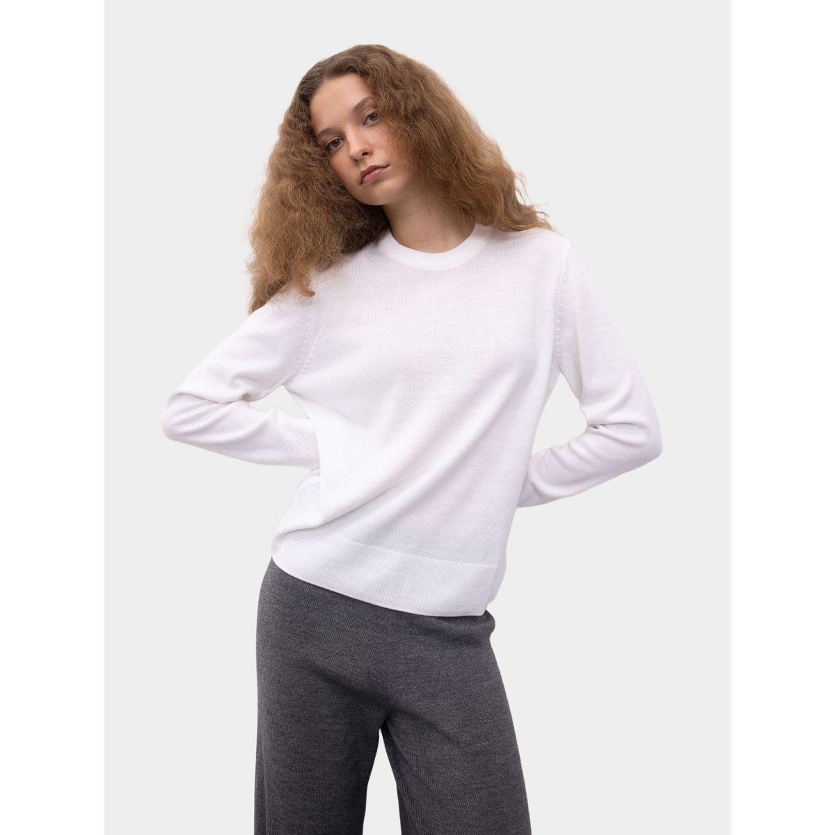 DeFacto X Styli  Plain Crew Neck Regular Fit Knit Sweater-women-winterwear-cardigansandjumpers-cardigans-image-6