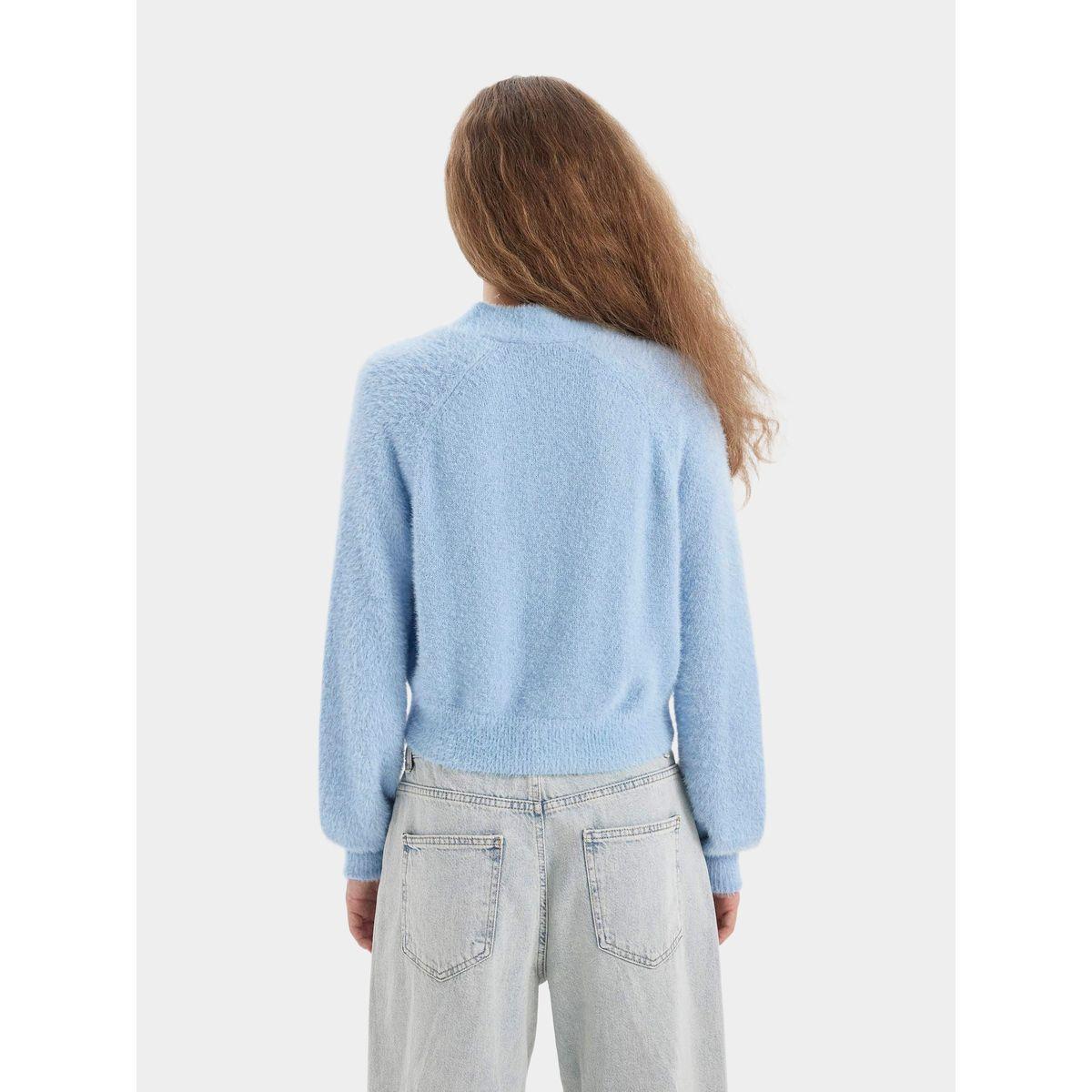DeFacto X Styli  Oversized Textured Crop Cardigan-women-winterwear-cardigansandjumpers-cardigans-image-6