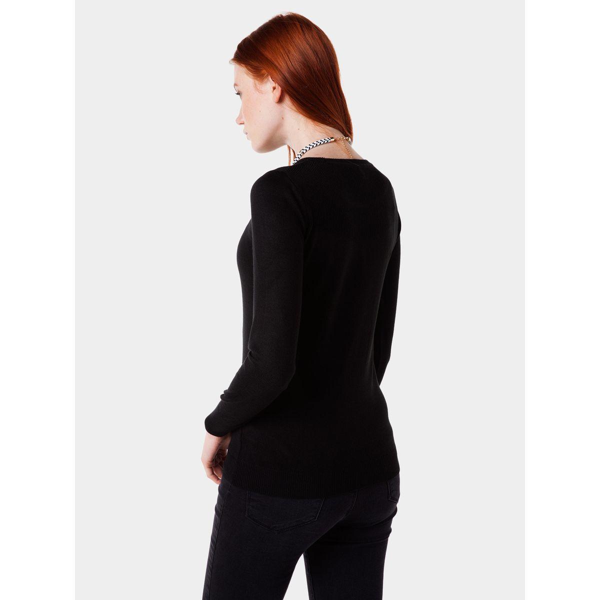 DeFacto X Styli  Plain Crew Neck Regular Fit Sweater-women-winterwear-cardigansandjumpers-cardigans-image-4