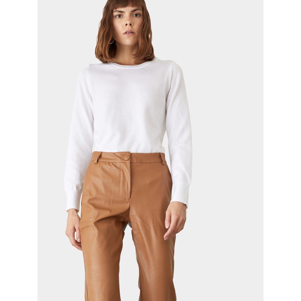 سويتر سادة بقصة عادية وياقة دائرية ديفاكتو × ستايلي-women-winterwear-cardigansandjumpers-cardigans-image-6