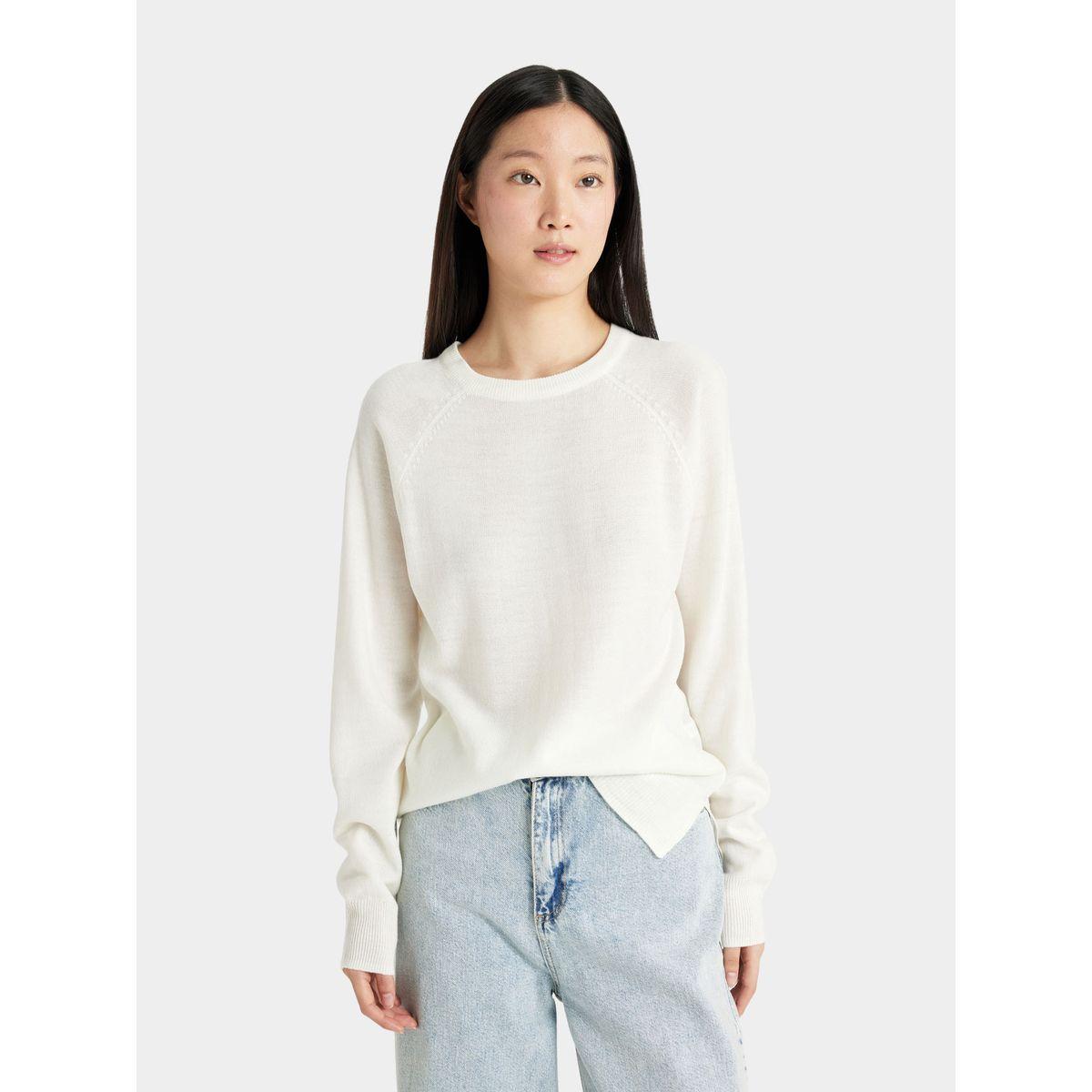DeFacto X Styli  Solid Raglan Sleeve Regular Fit Sweater-women-winterwear-cardigansandjumpers-cardigans-image-3