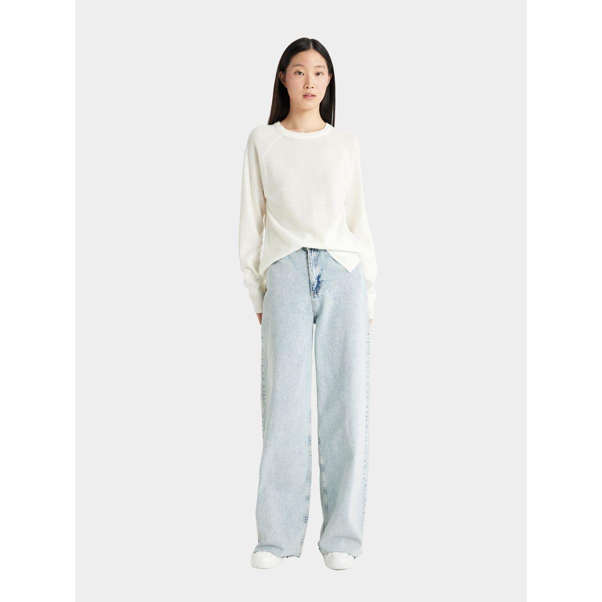 DeFacto X Styli  Solid Raglan Sleeve Regular Fit Sweater-women-winterwear-cardigansandjumpers-cardigans-image-4