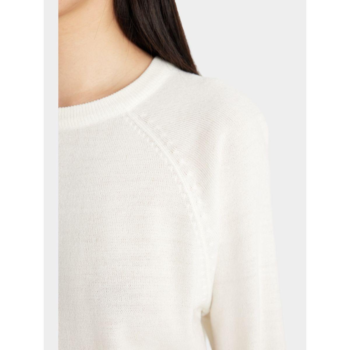 سويتر سادة بقصة عادية وأكمام ريجلان ديفاكتو × ستايلي-women-winterwear-cardigansandjumpers-cardigans-image-5