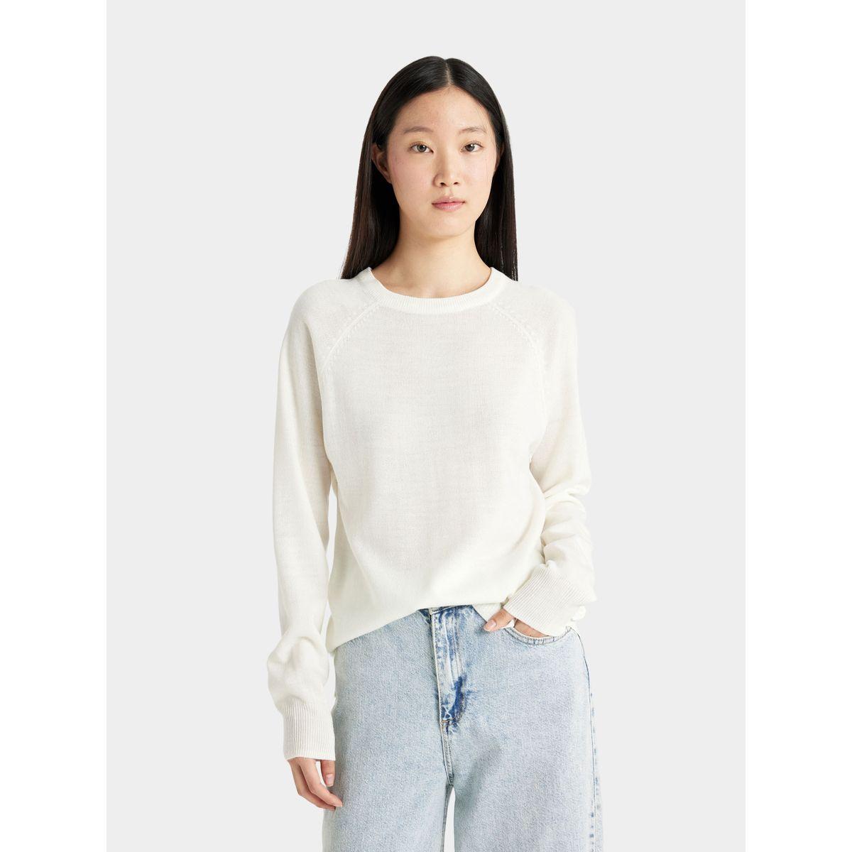 سويتر سادة بقصة عادية وأكمام ريجلان ديفاكتو × ستايلي-women-winterwear-cardigansandjumpers-cardigans-image-6