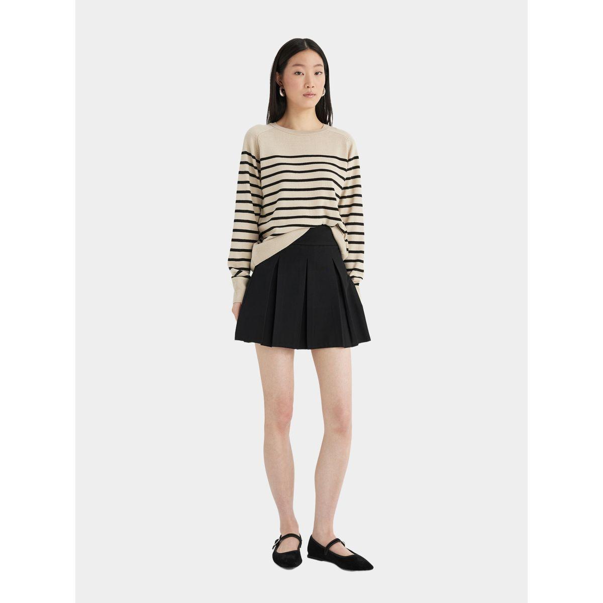 DeFacto X Styli  Striped Crew Neck Regular Fit Sweater-women-winterwear-cardigansandjumpers-cardigans-image-5