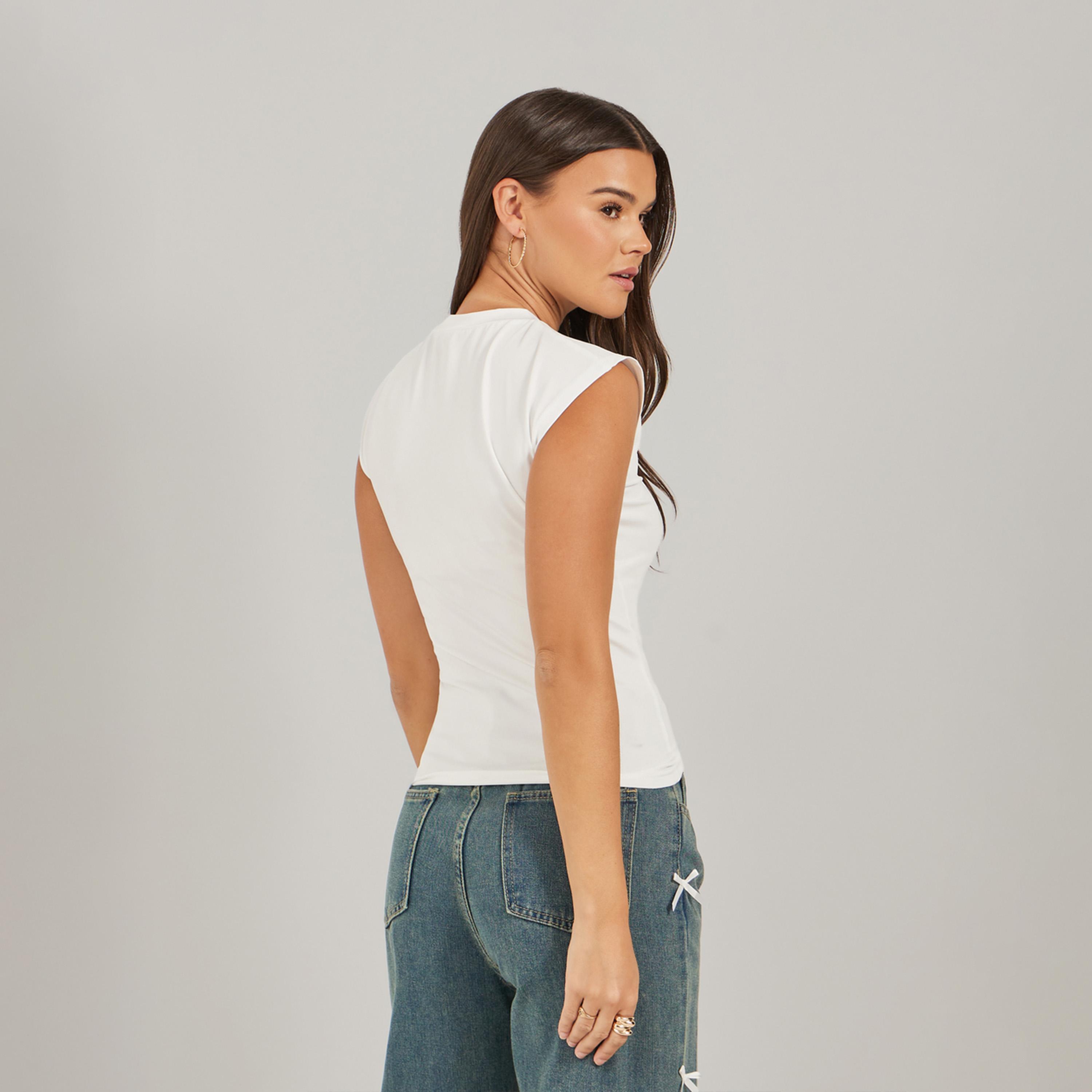 Styli Slogan Print Sleeveless Fitted T-Shirt-women-clothing-tshirts-image-4