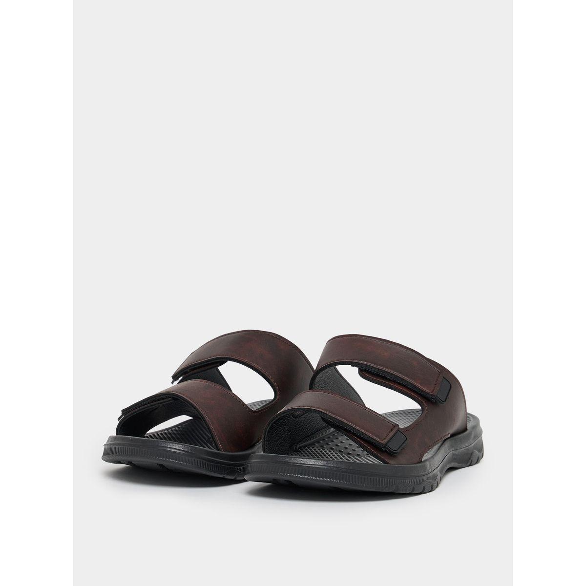 صندل سادة سهل الارتداء بسيور مزدوجة-men-shoes-sandals-image-5