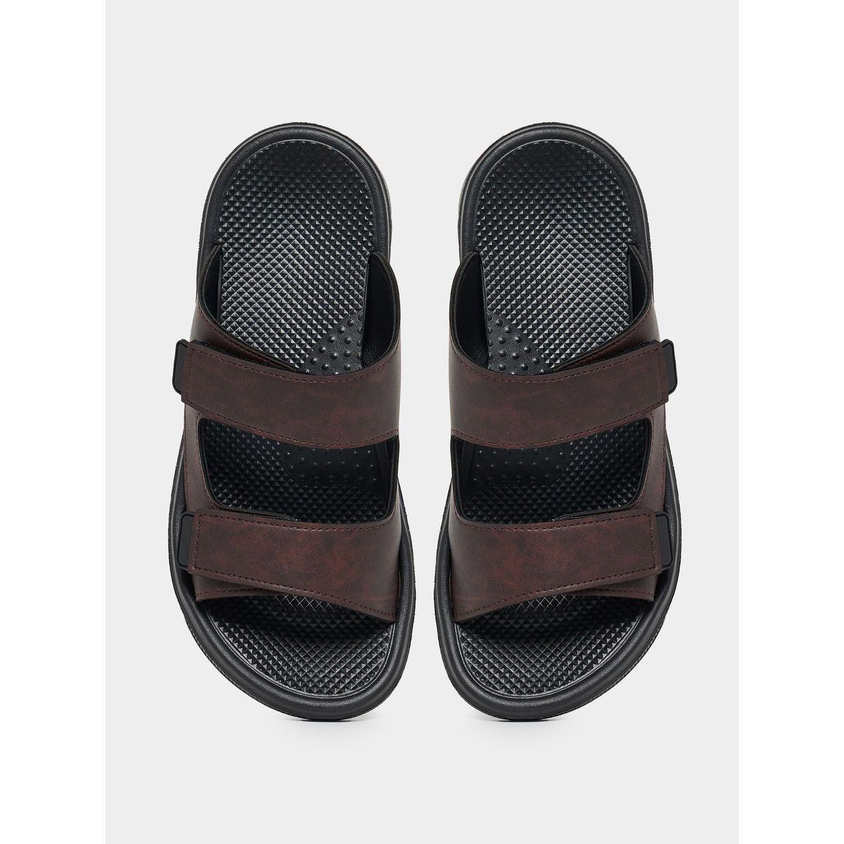 صندل سادة سهل الارتداء بسيور مزدوجة-men-shoes-sandals-image-2