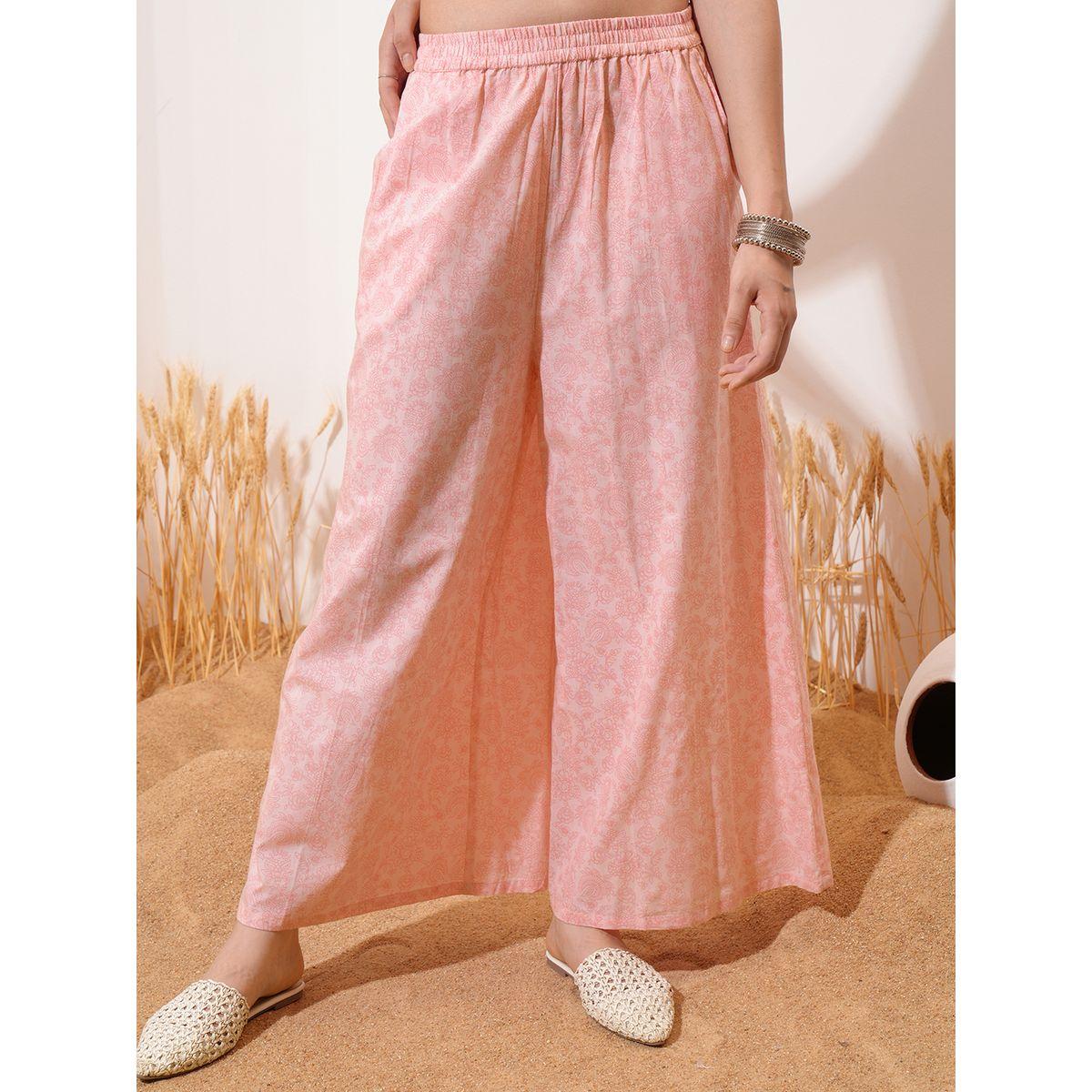 طقم منسق من بنطال بالازو مع بلوزة بياقة سبريد فيشود × ستايلي-women-clothing-coordsets-image-7