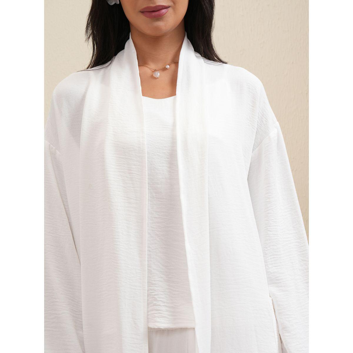 مجموعة من 3 - بلوزة كامي وبنطال بالازو مع شراج فيشود × ستايلي-women-clothing-coordsets-image-5