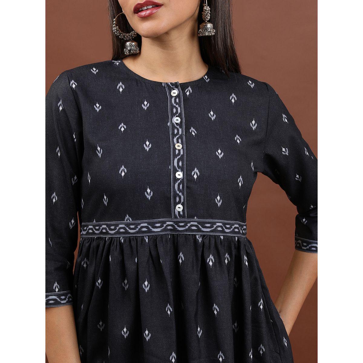 Vishudh X Styli  Ditsy Print Empire Waist Midi Dress-women-clothing-dresses-image-5