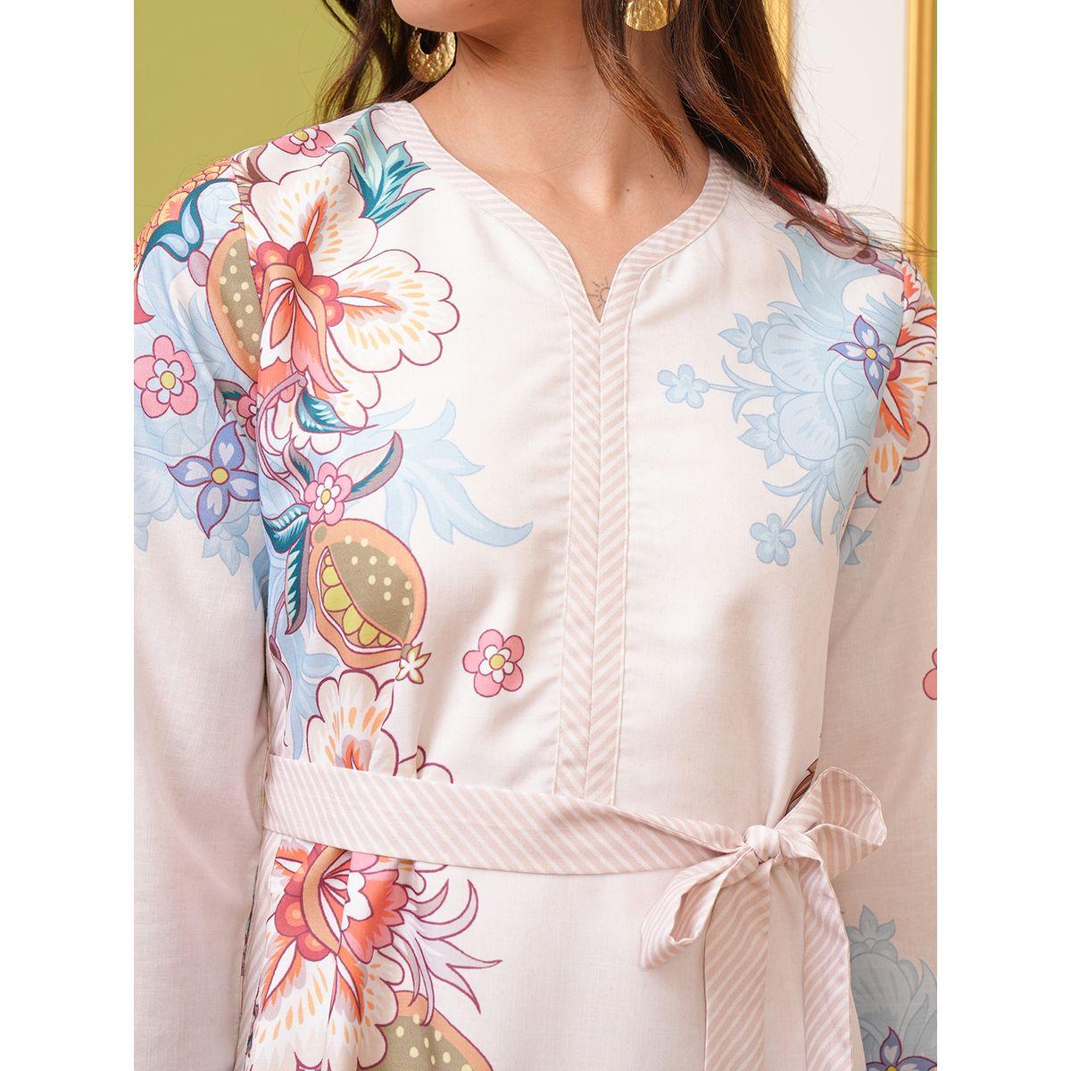 Vishudh X Styli  Floral Print Self Tie-Up Belt Maxi Dress-women-clothing-dresses-image-5
