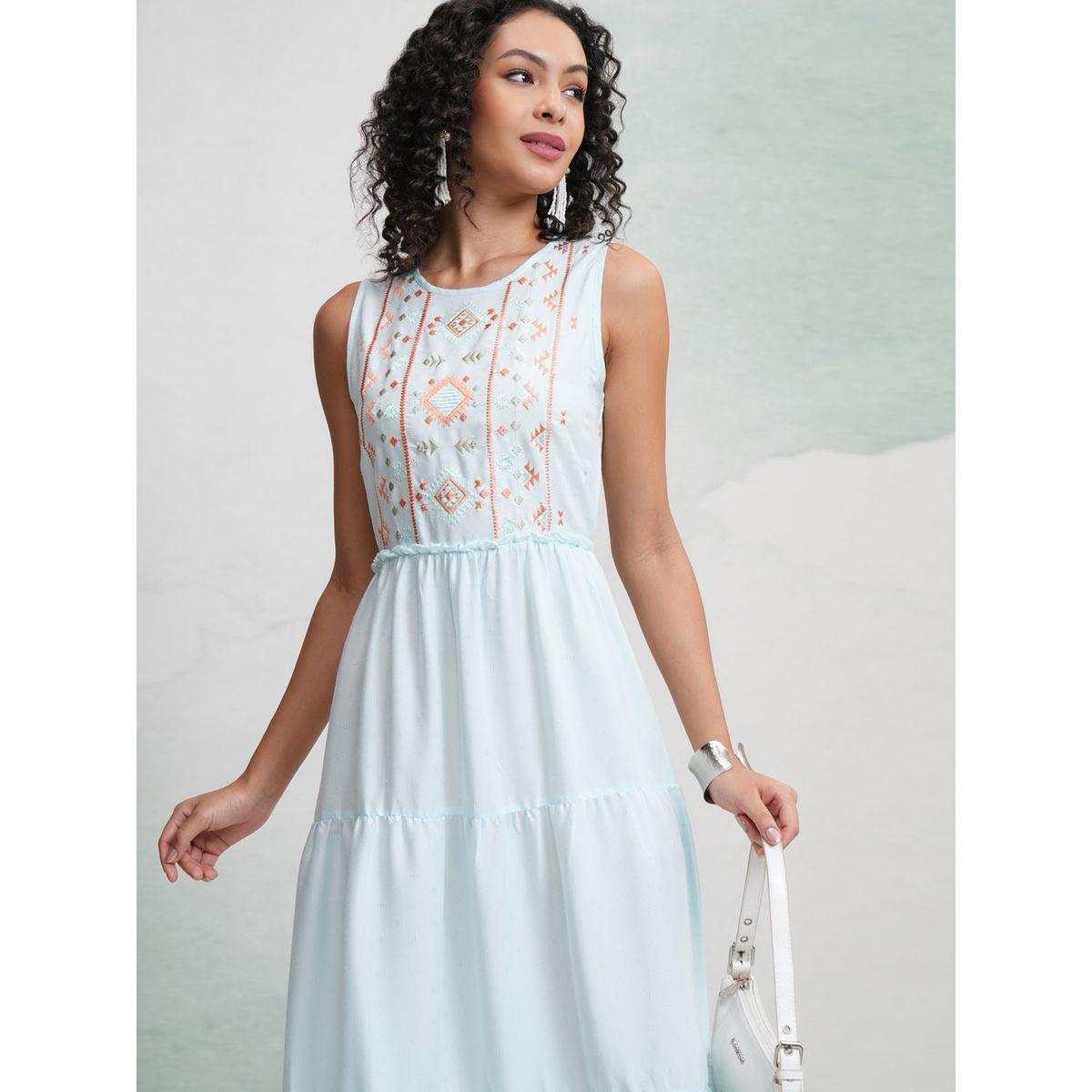 Vishudh X Styli  Embroidered Panel Tiered Maxi Dress-women-clothing-dresses-image-1