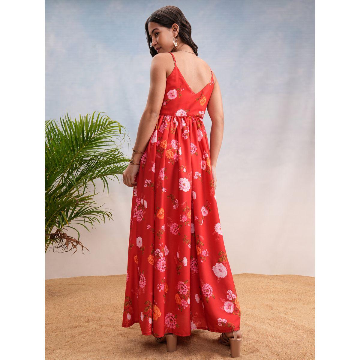 Vishudh X Styli  Floral Print Strappy Maxi Dress-women-clothing-dresses-image-3