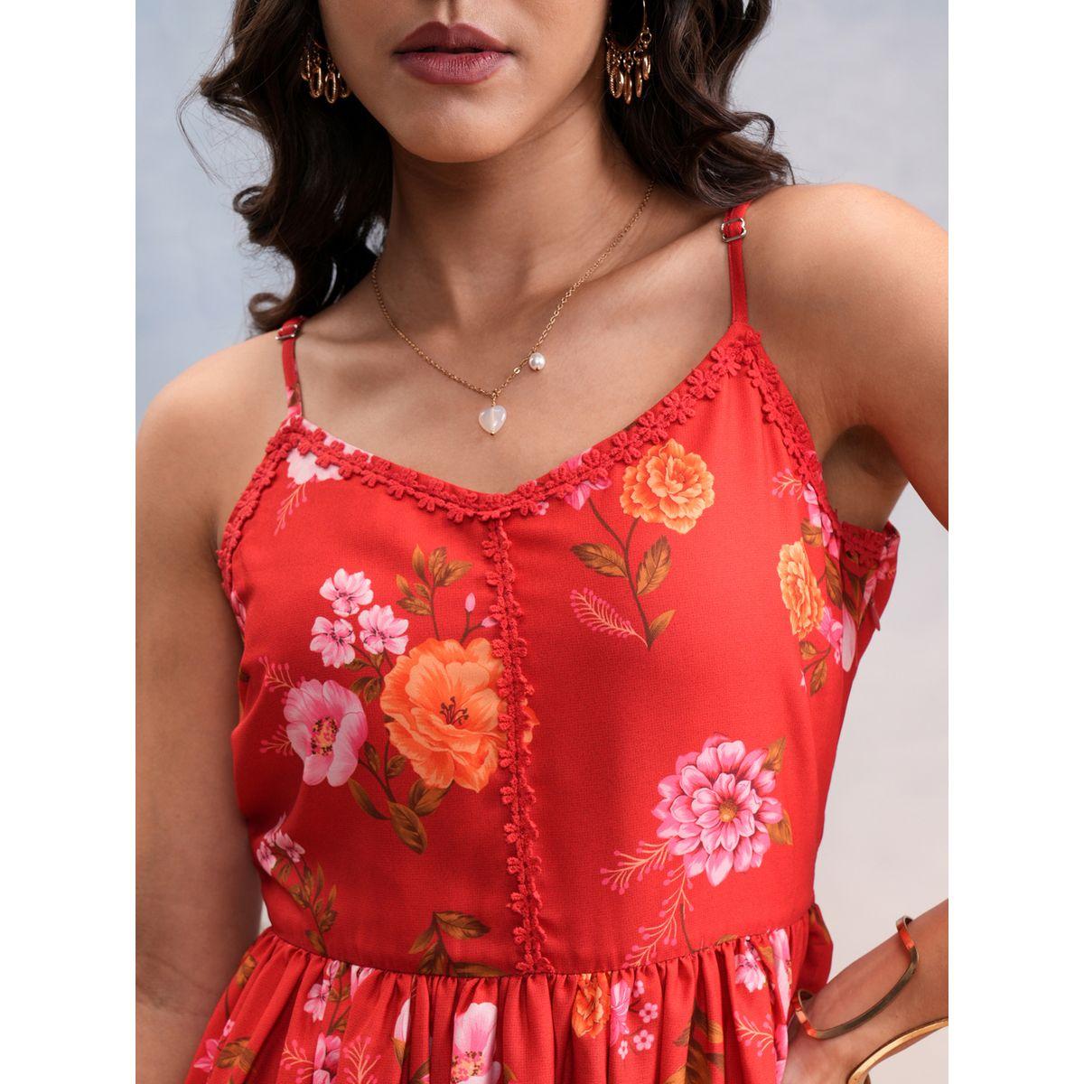 فستان طويل بحمالات وطبعة زهور فيشود × ستايلي-women-clothing-dresses-image-5