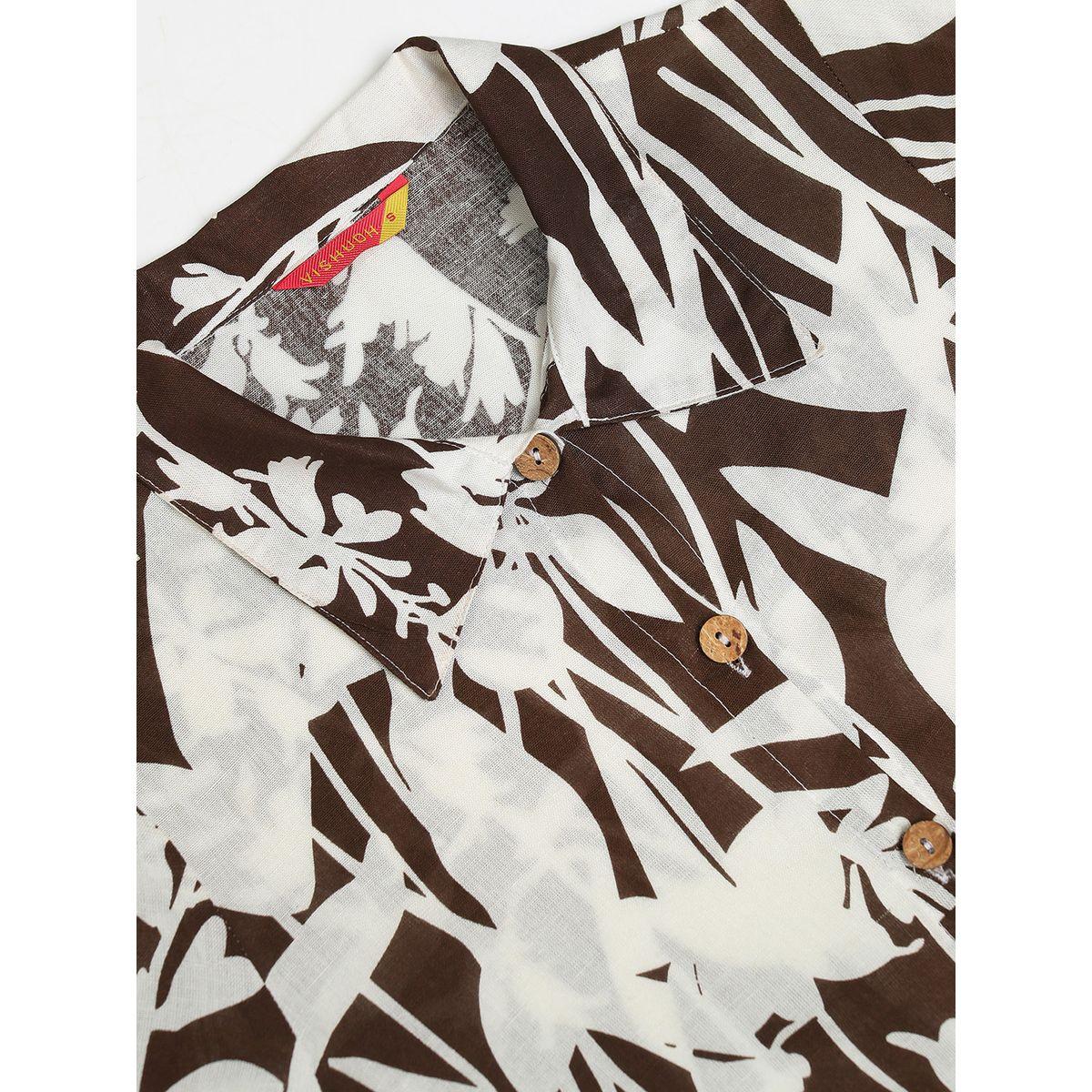 Vishudh X Styli  Floral Print Fit & Flare Midi Dress with Tie-Belt-women-clothing-dresses-image-7
