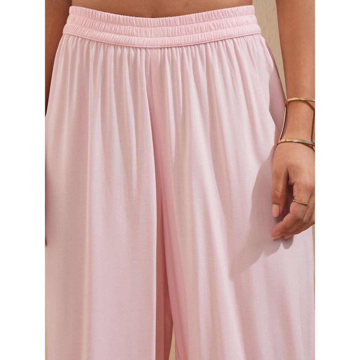 مجموعة من بنطال بالازو مع كورتا مُطرّزة بزهور فيشود × ستايلي-women-clothing-ethnicwear-bottoms-pants-image-8