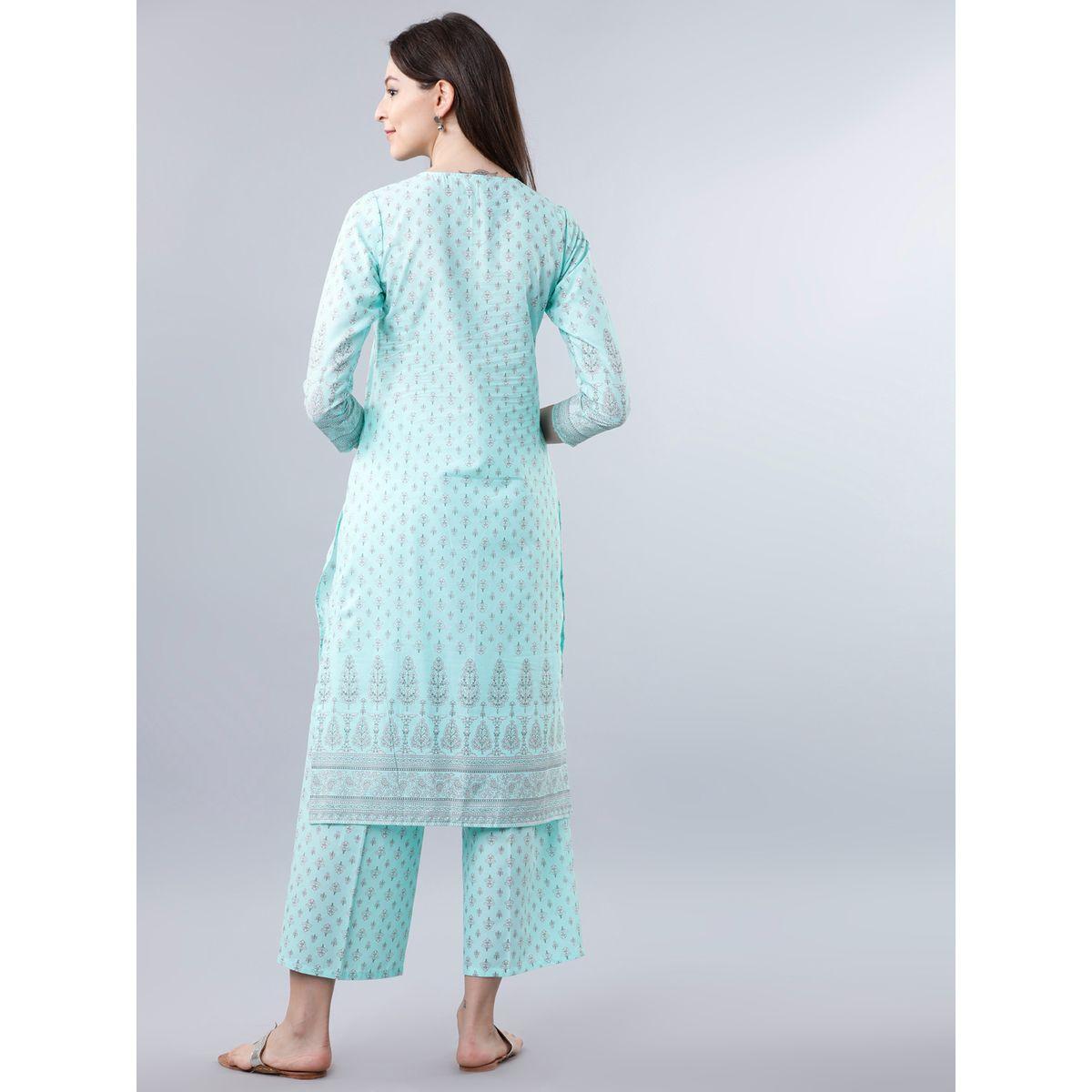 Vishudh All Over Print Kurta & Palazzos Set-women-clothing-ethnicwear-kurtasets-image-3