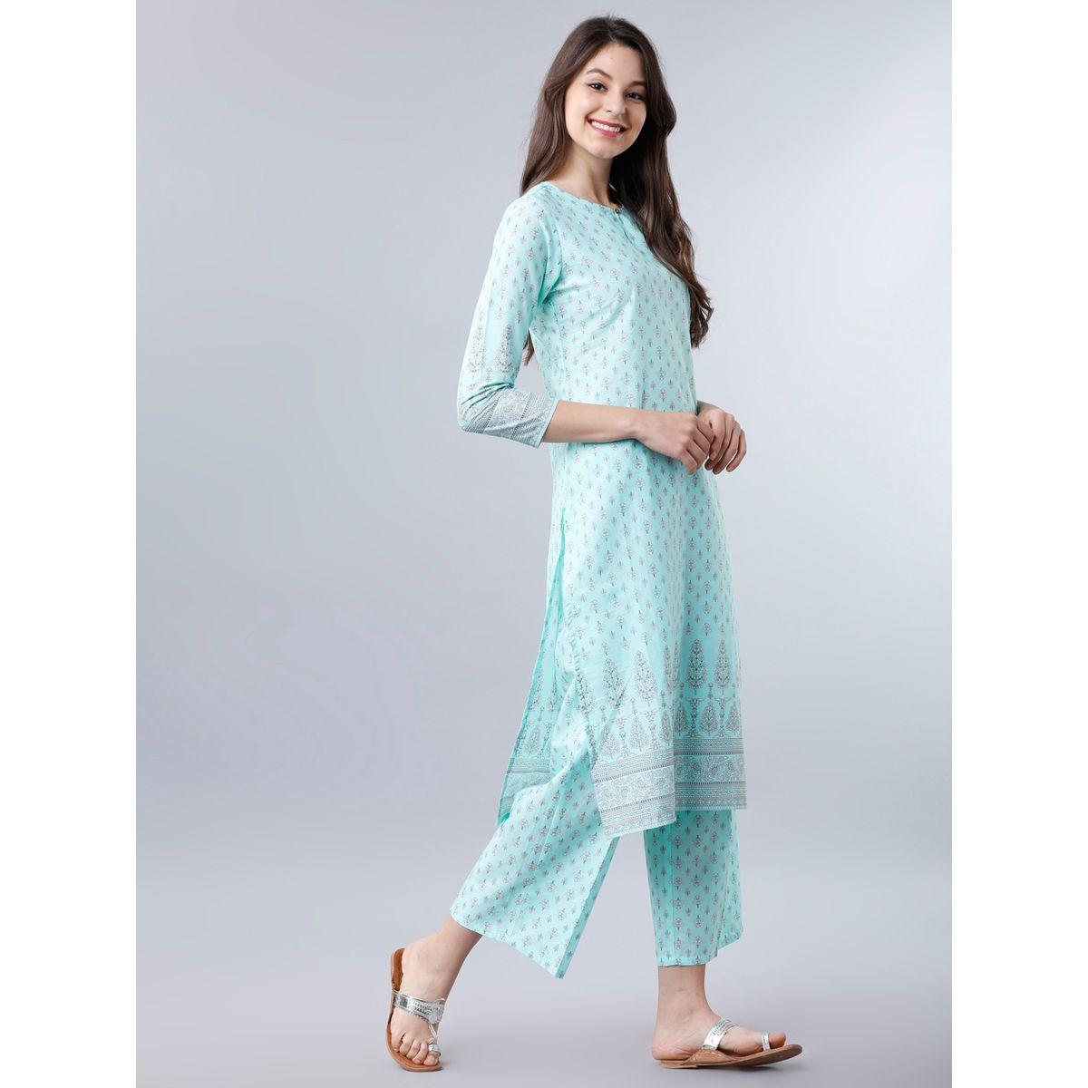 Vishudh All Over Print Kurta & Palazzos Set-women-clothing-ethnicwear-kurtasets-image-5