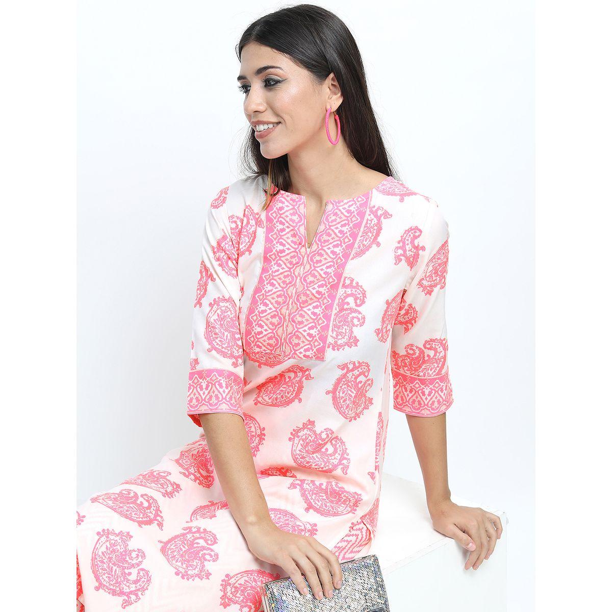Vishudh Paisley Print Kurta & Palazzos Set-women-clothing-ethnicwear-kurtasets-image-4