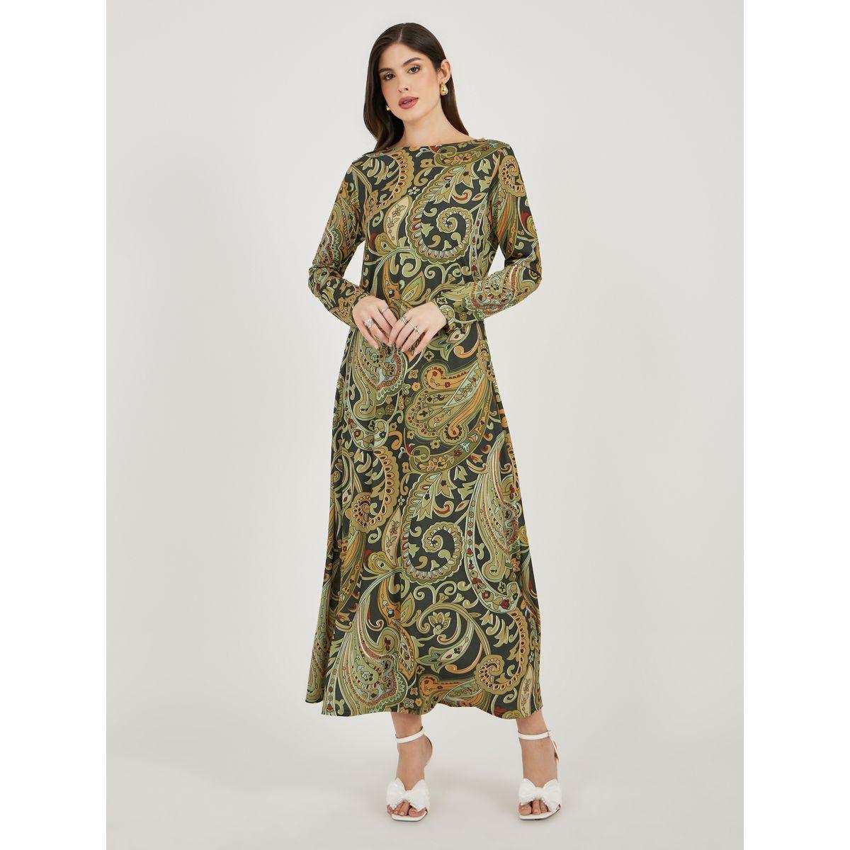 فستان طويل مطبع بالكامل بأكمام طويلة-women-clothing-dresses-image-1