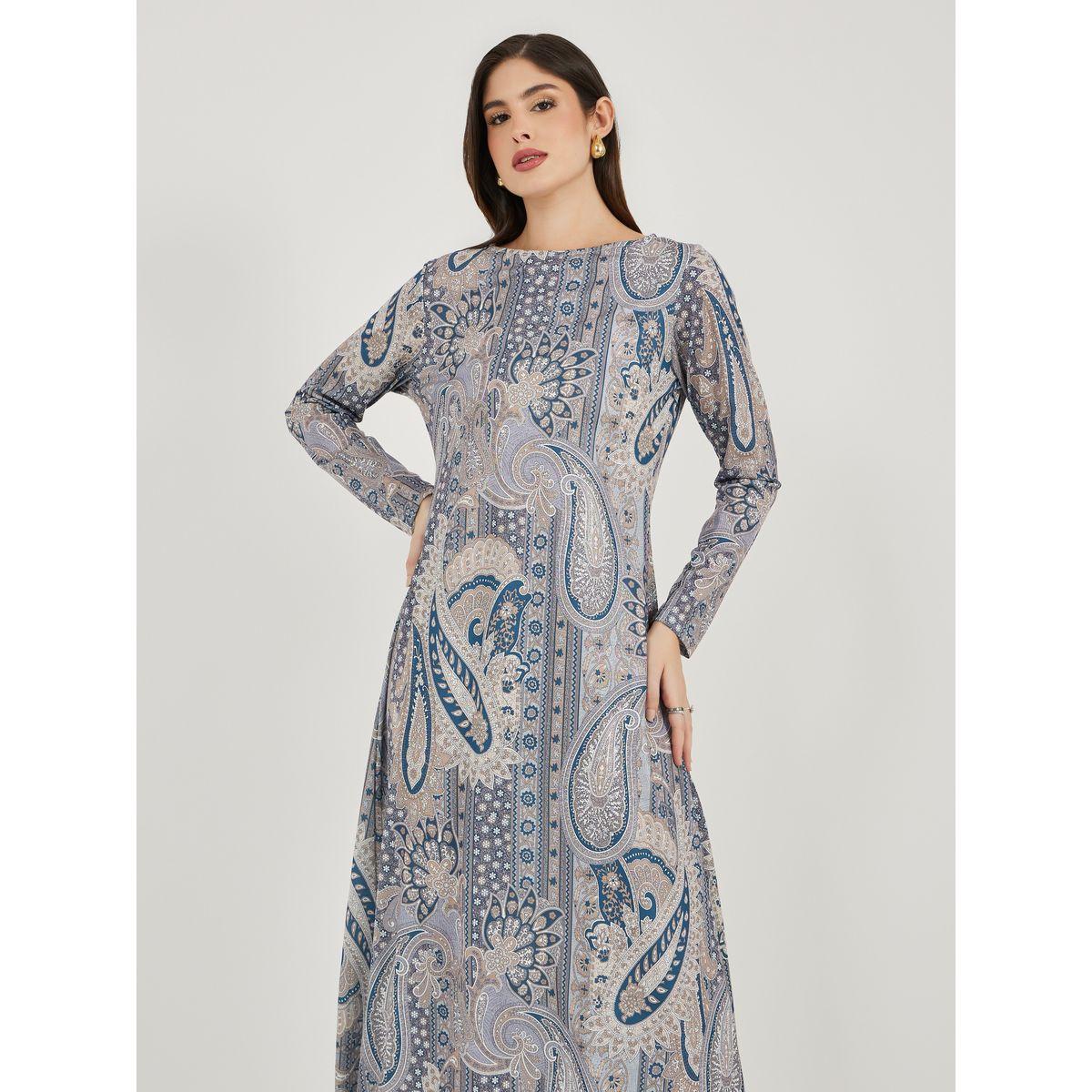 Styli All Over Print Long Sleeves A-line Maxi Dress-women-clothing-dresses-image-3