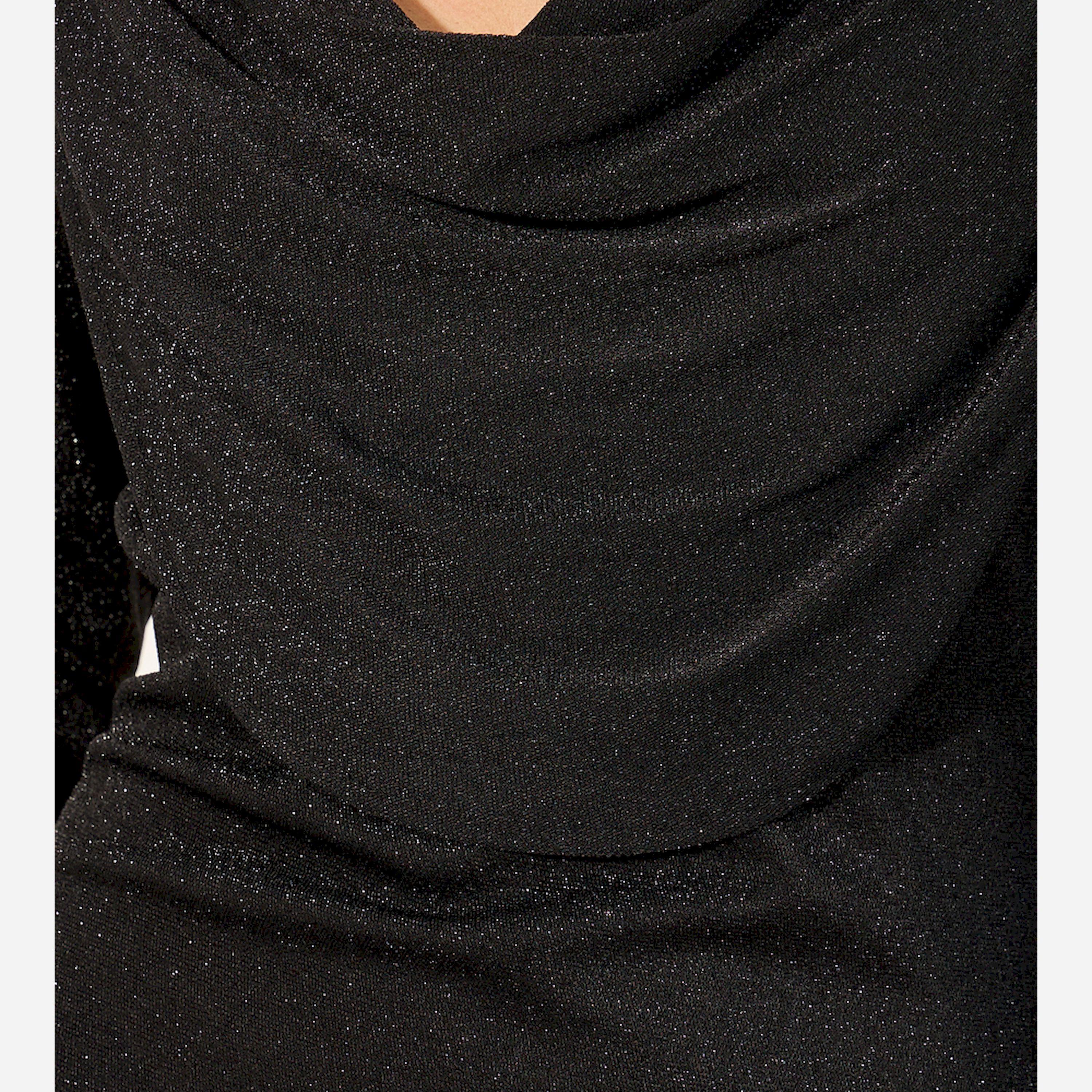 ستايلي - فستان قصير ضيق بأكمام طويلة ورقبة منسدلة-women-clothing-dresses-image-4