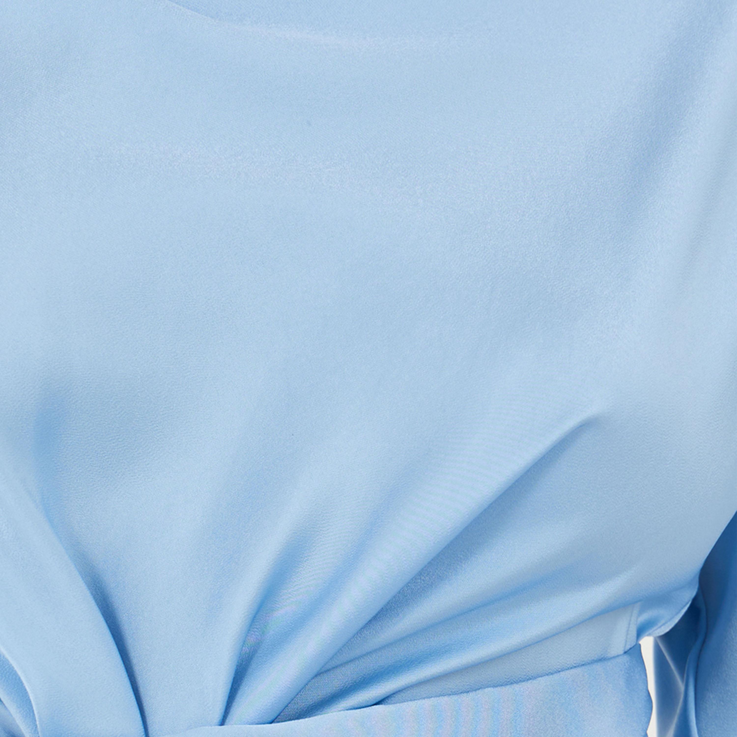 ستايلي - فستان ميدي بفتحة أمامية وتفاصيل رباط-women-clothing-dresses-image-3