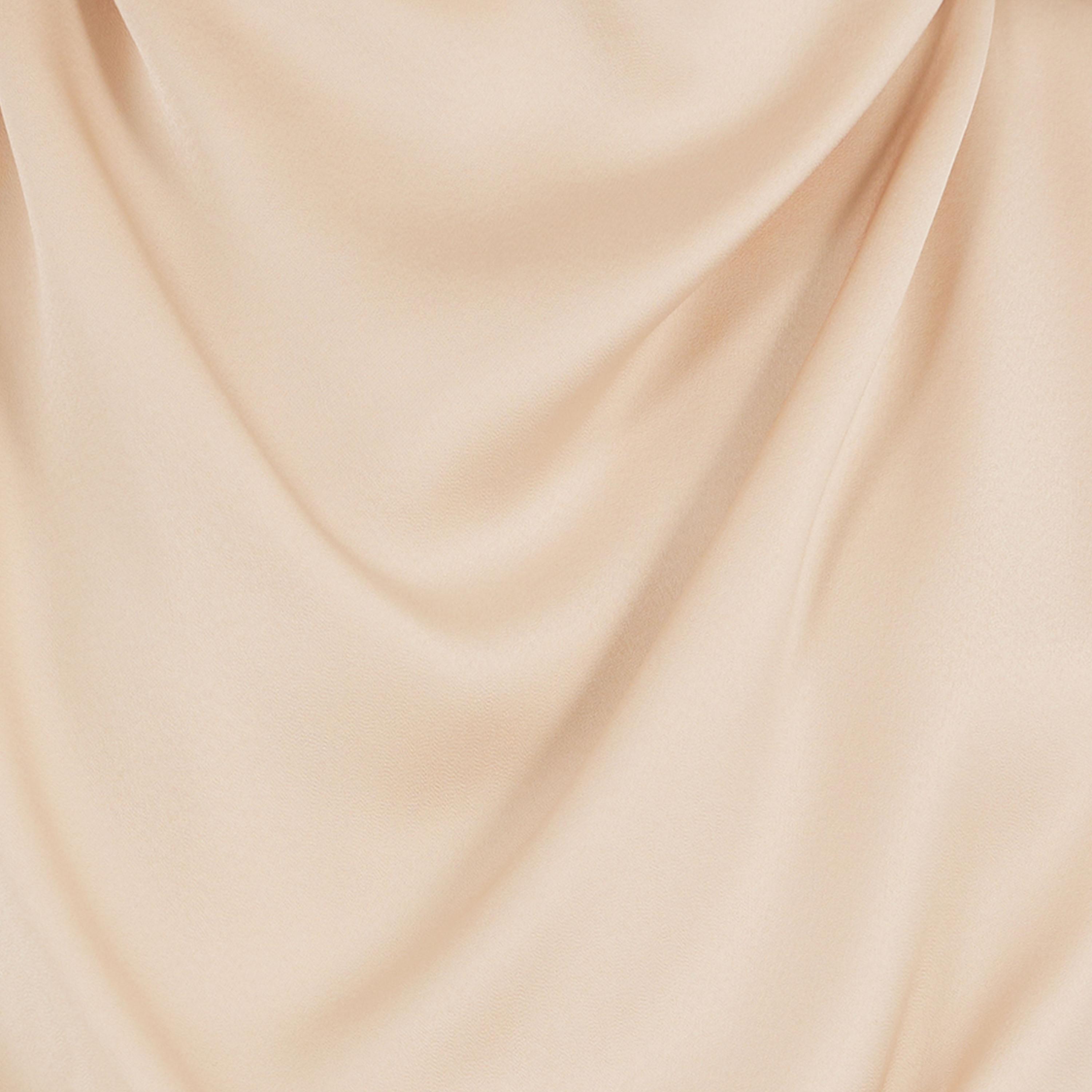 ستايلي - فستان متوسط الطول بتصميم ساتان مع رقبة متدلية-women-clothing-dresses-image-3