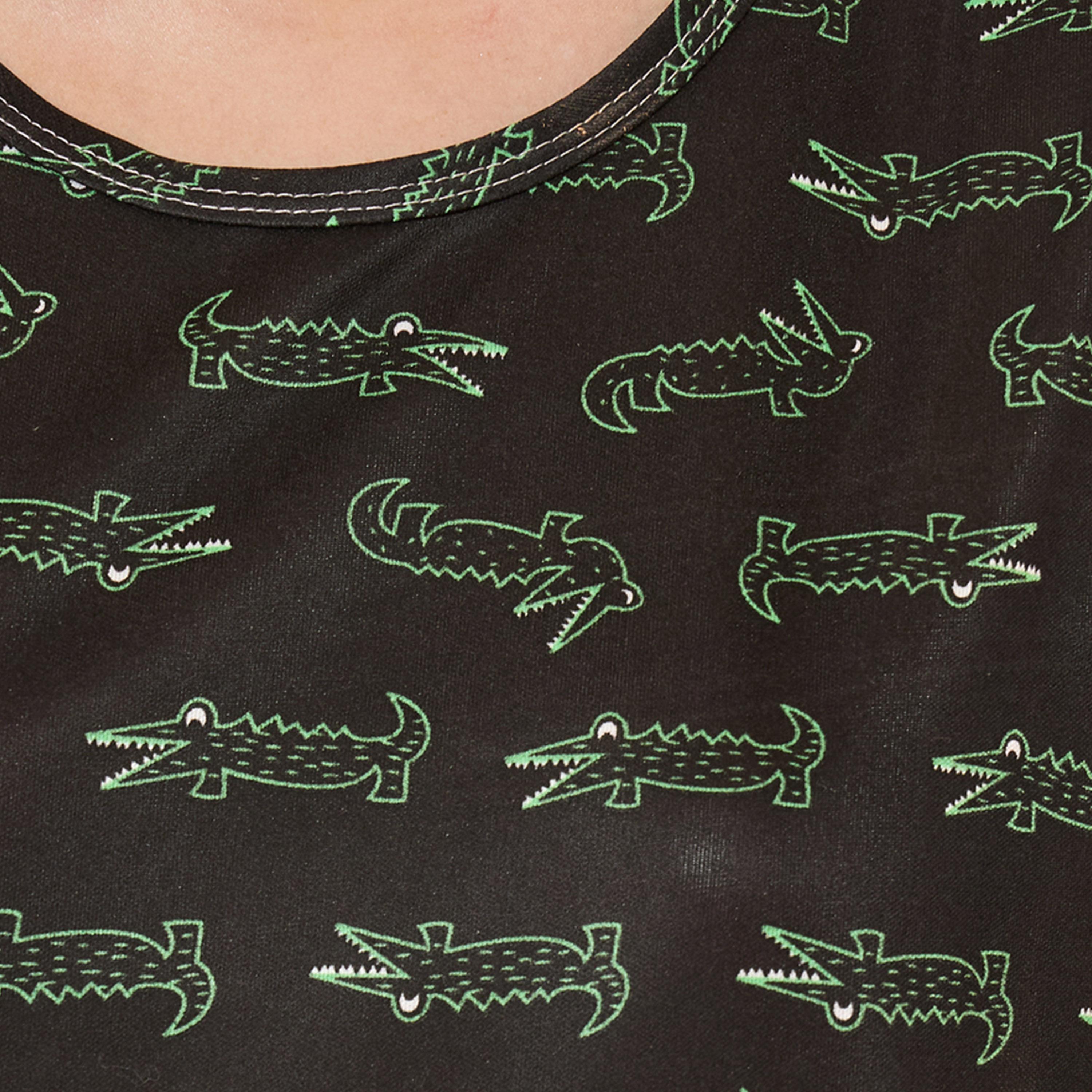 Take Two All Over Crocodile Print Long Sleeve T-Shirt and Pyjama Set-women-clothing-nightwear-pyjamas-longsets-image-4