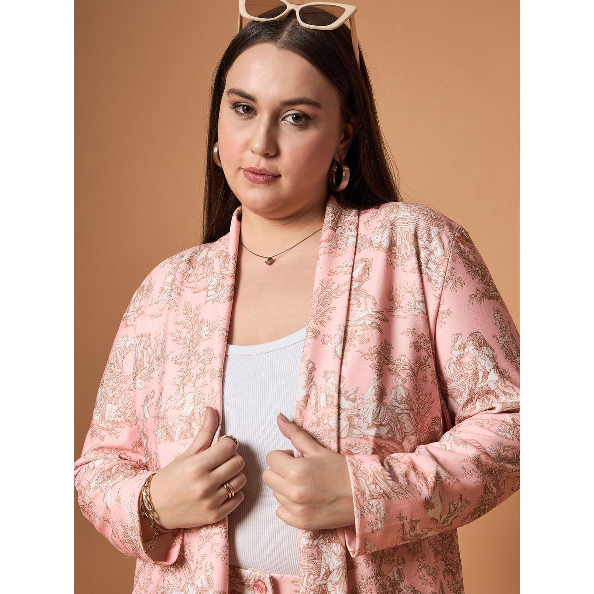 مجموعة من بنطال وبليزر بمقاس كبير وياقة شال ساسافراس × ستايلي-women-clothing-dresses-image-4