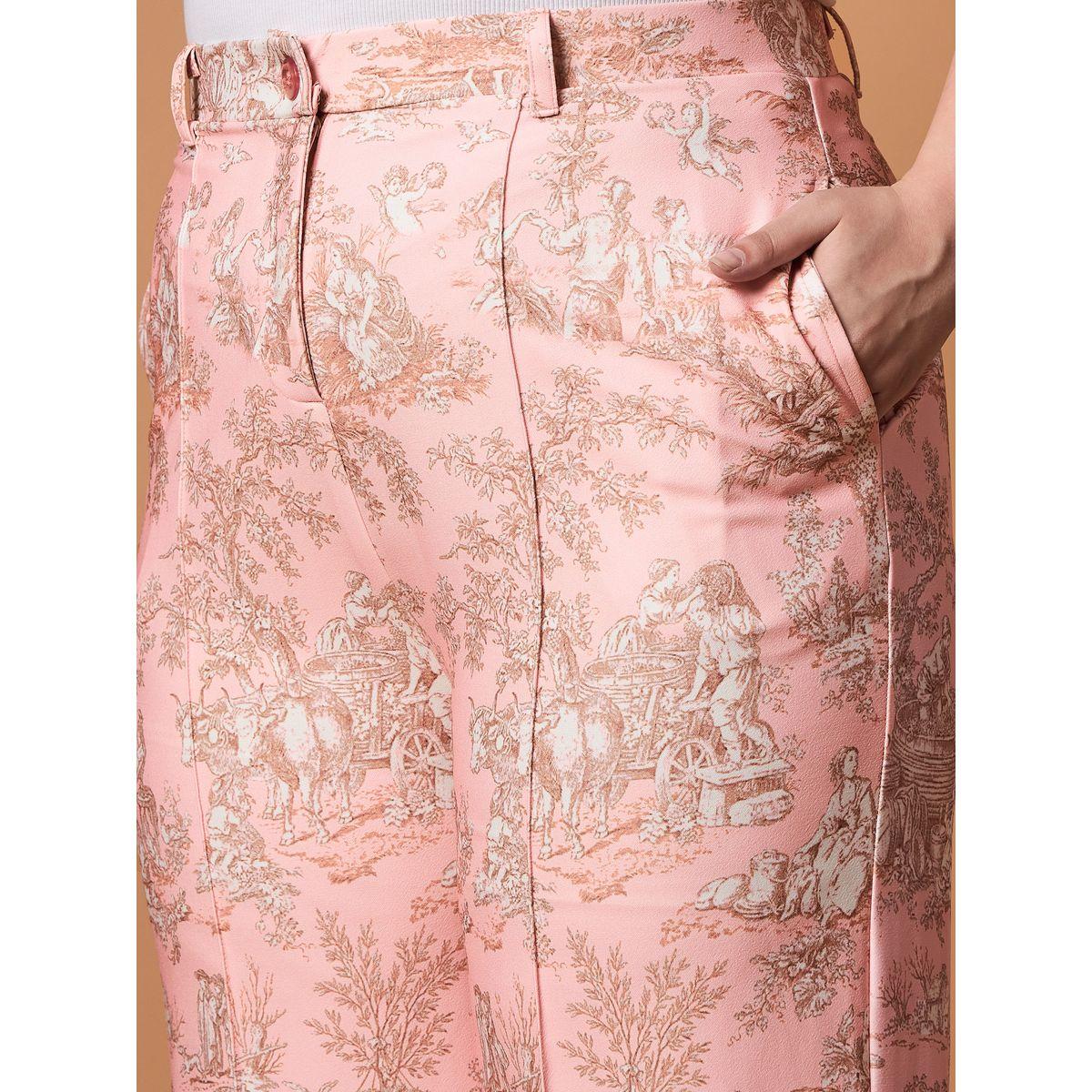 Sassafras X Styli  Plus Size Floral Print Shawl Collar Blazer and Straight Pants Set-women-clothing-dresses-image-5